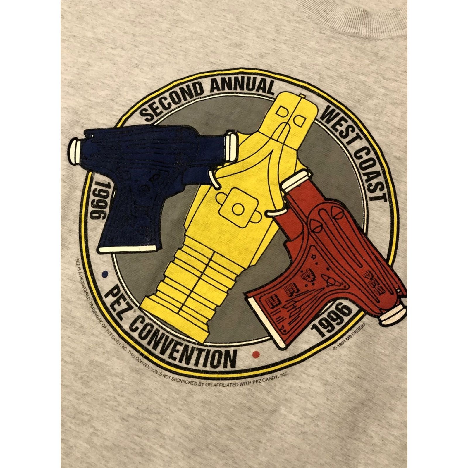 Fruit Of The Loom VINTAGE PEZ Second Annual PEZ Convention T Shirt Classic Size Large Size US L / EU 52-54 / 3 - 4 Thumbnail
