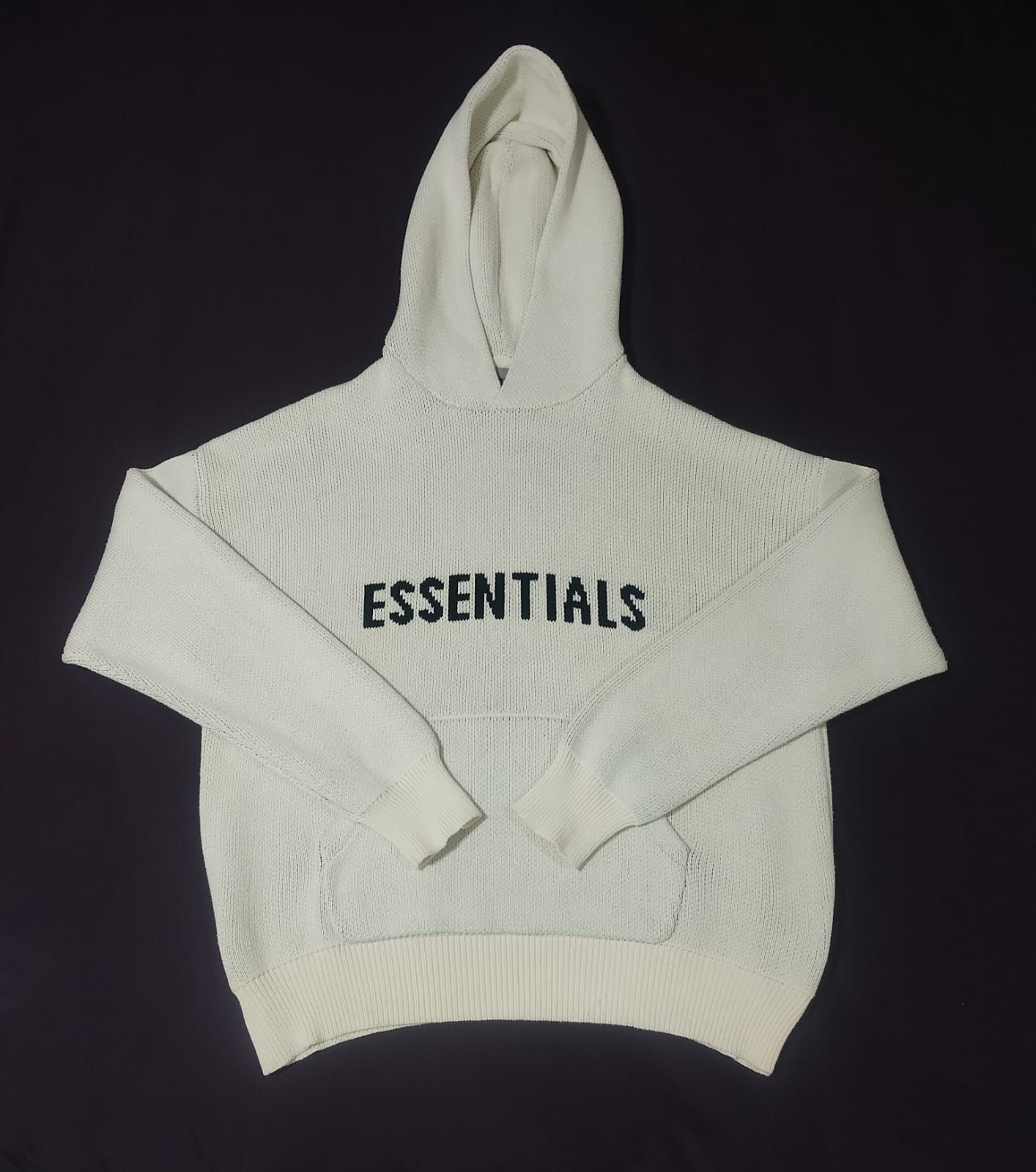 Essentials Fear of God Essentials Knit Hoodie Cream / Oatmeal Size M Size US L / EU 52-54 / 3 - 1 Thumbnail