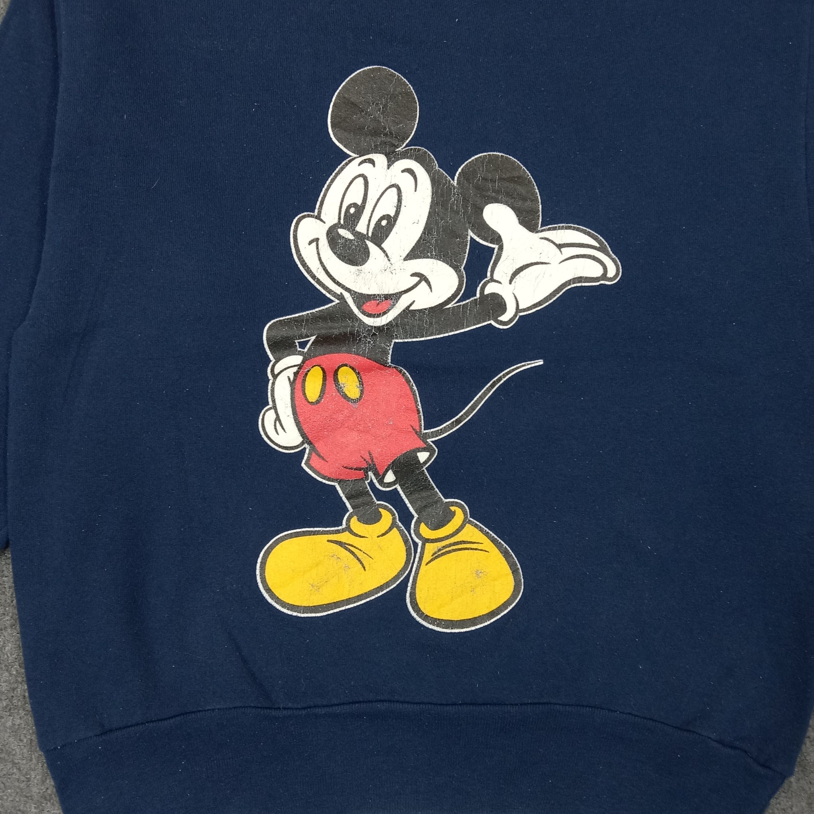 Disney 90's Mickey Mouse Cartoon Character Sweatshirt C255N20 Size US M / EU 48-50 / 2 - 2 Thumbnail