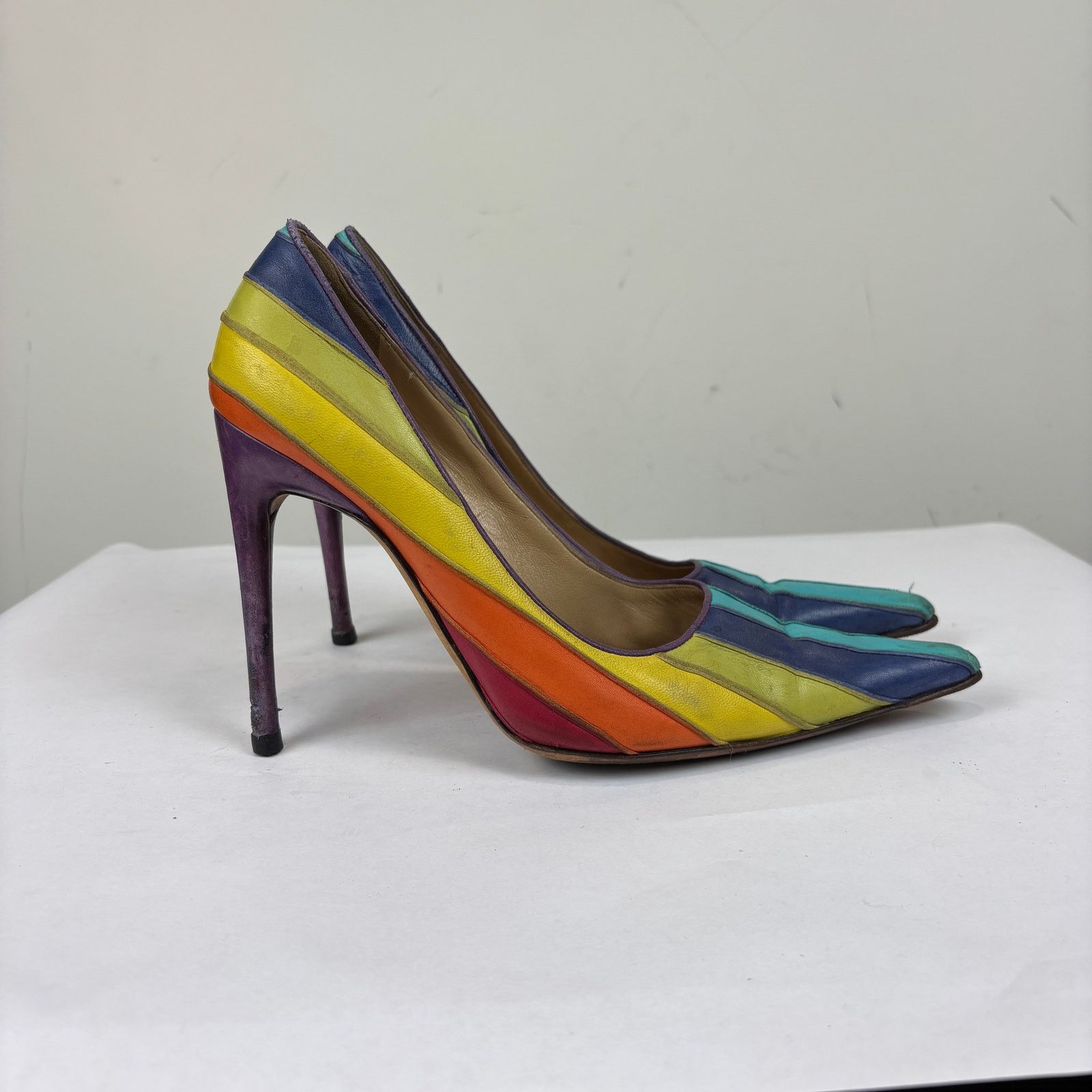 Dolce & Gabbana Dolce & Gabbana Rainbow Pumps High Heels Pointed 39 US 9 Size US 9 / IT 39 - 3 Thumbnail