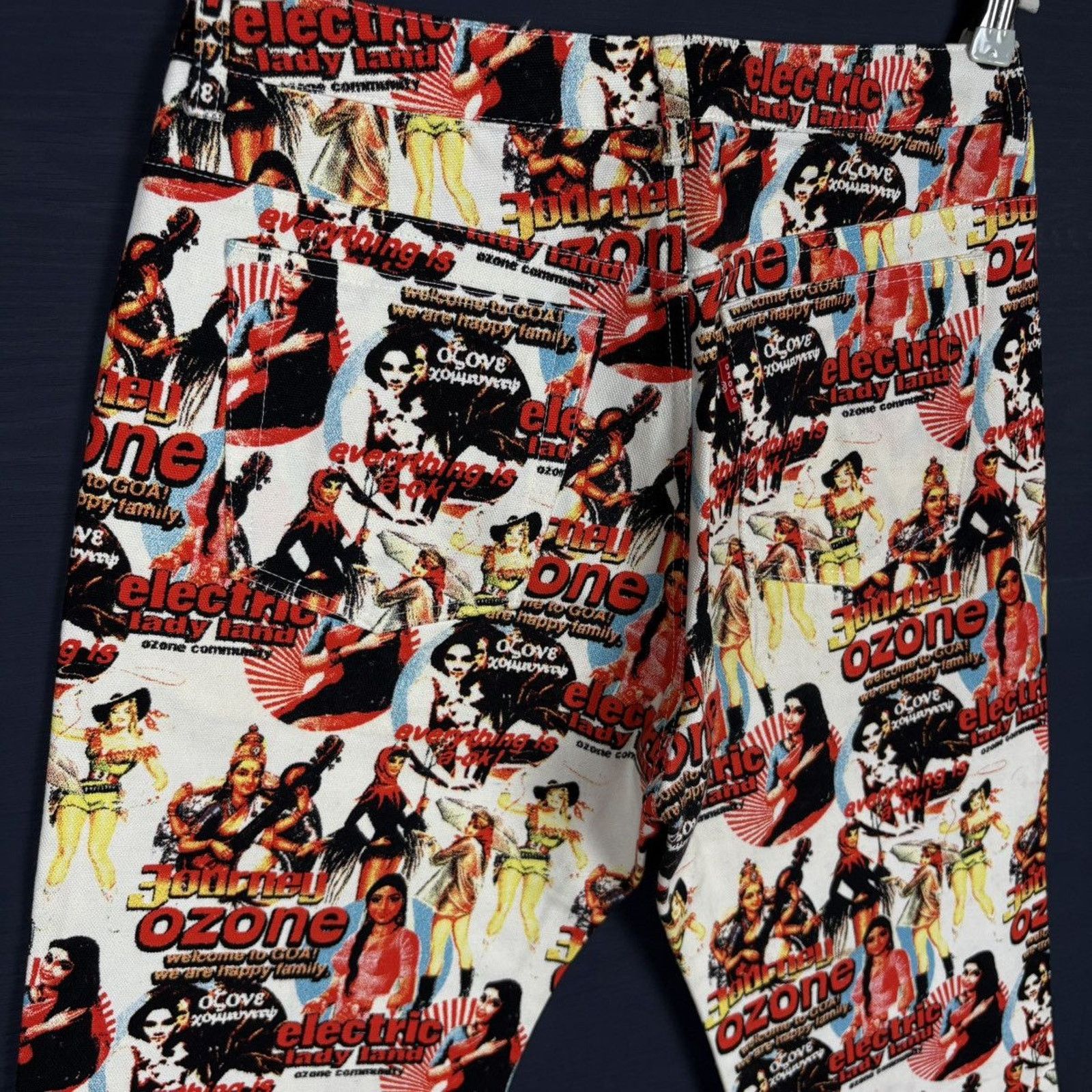 Harley Davidson × Japanese Brand × Vintage ‘90s🇯🇵OZONE COMMUNITY ELECTRIC LADY LAND DENIM Size US 30 / EU 46 - 6 Thumbnail