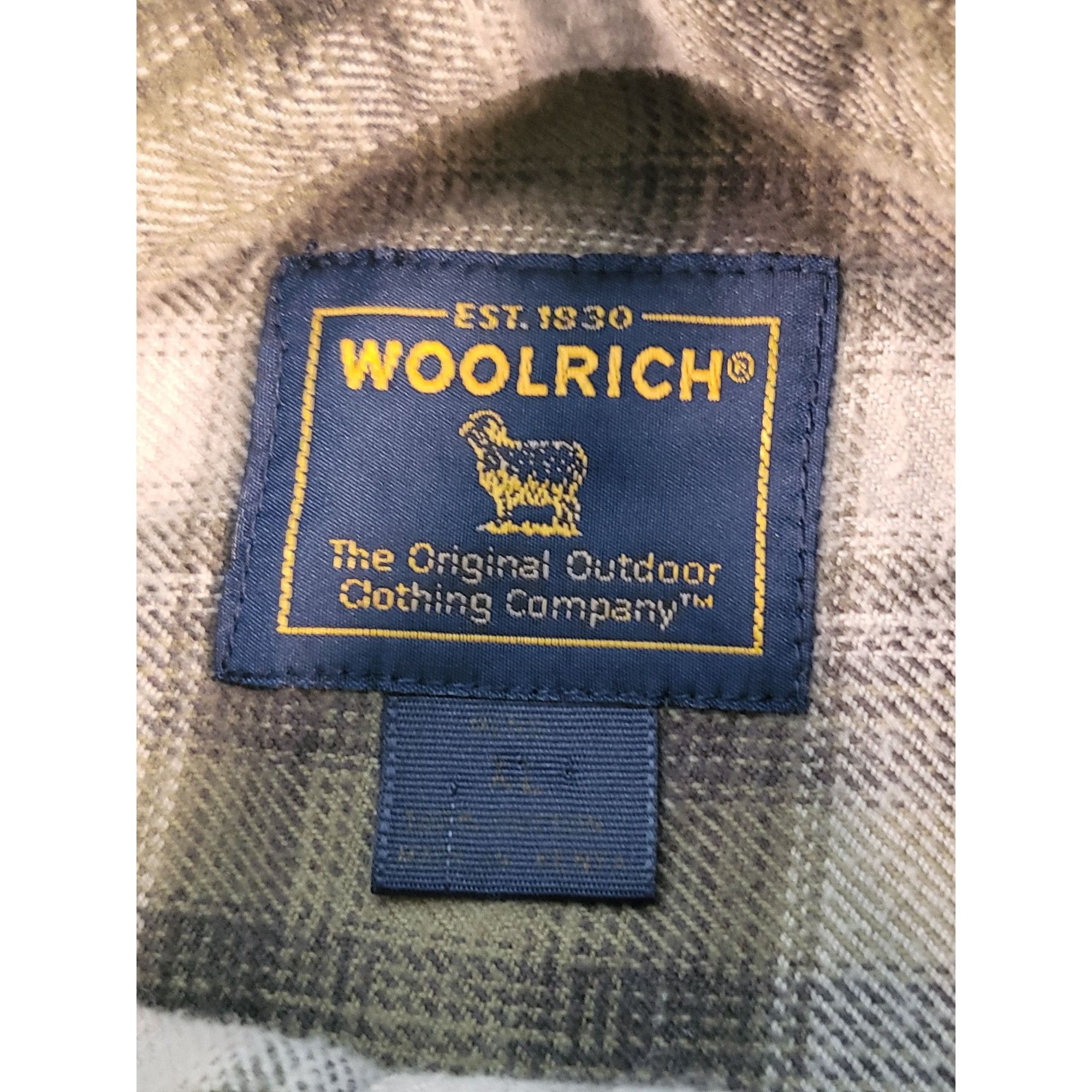 Woolrich Woolen Mills Woolrich Button Up Heavy Flannel Shirt Men Sz XL Green Plaid Size US XL / EU 56 / 4 - 7 Thumbnail