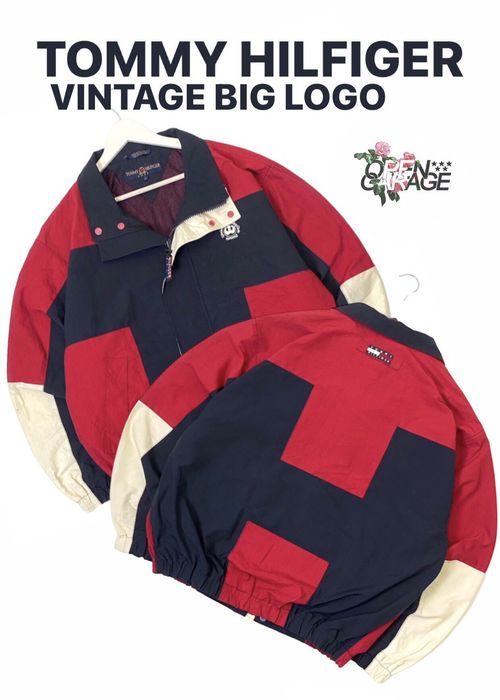 Tommy hilfiger jacket outlet big logo