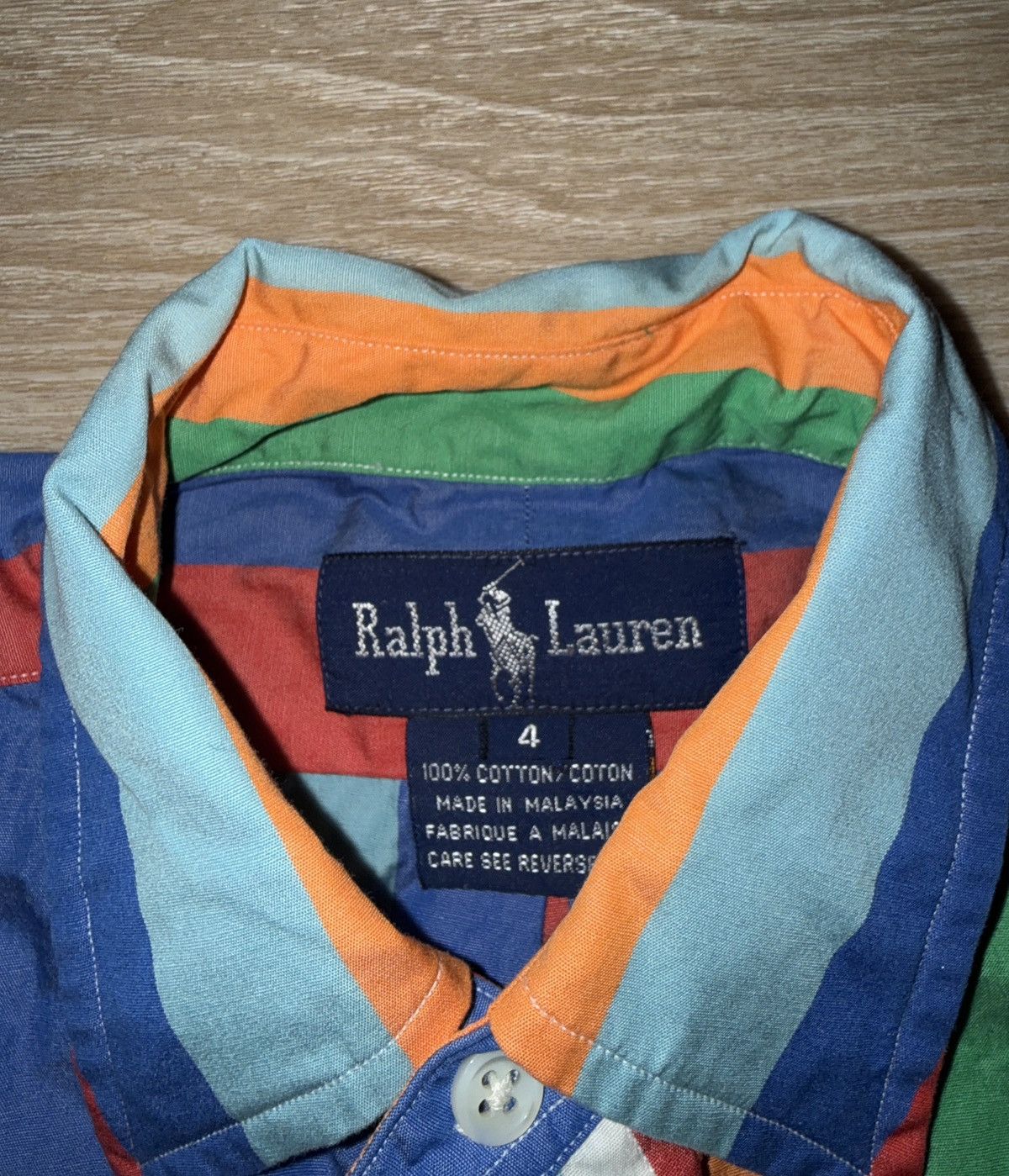 Polo Ralph Lauren Vintage Polo Ralph Lauren Striped Button Up Shirt Size 4 Size US M / EU 48-50 / 2 - 6 Thumbnail