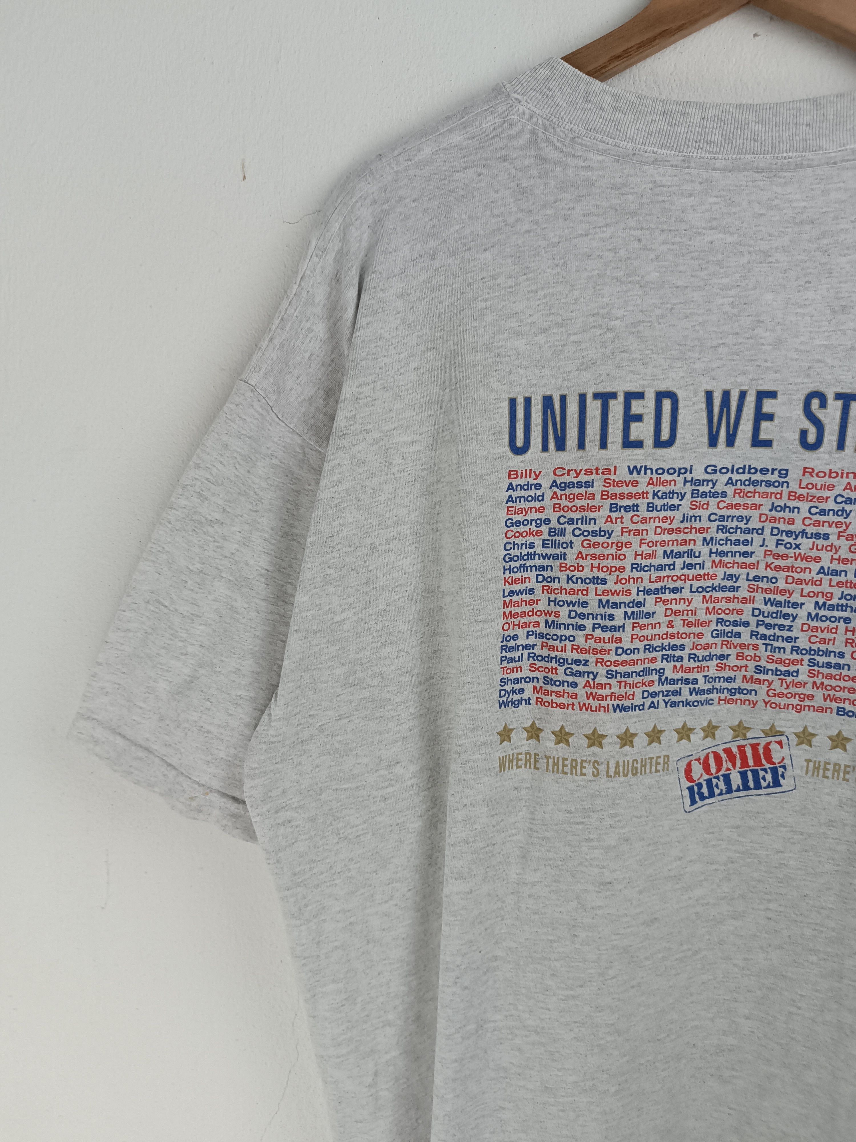 Vintage VINTAGE 90'S COMIC RELIEF UNITED ROBIN WILLIAMS WHOPPI TEE Size US XL / EU 56 / 4 - 11 Thumbnail