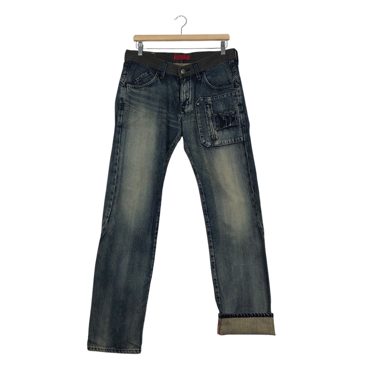 Japanese Brand 📌Vintage Denim Jeans Worker Edwin Size US 31 - 16 Thumbnail