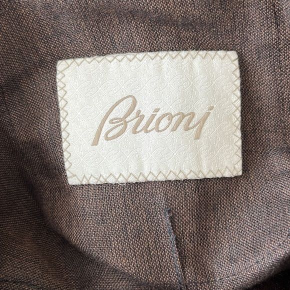 Brioni Brioni Men's Linen Wool Silk Deconstructed Blazer Size 48R - 11 Thumbnail