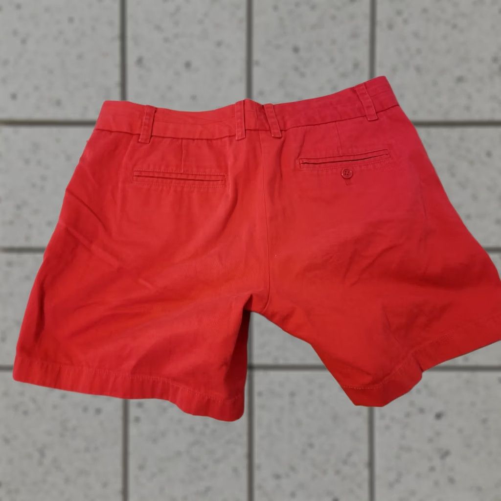 J.Crew J. Crew Red Cotton Chino Shorts Womens Size 8 Casual Size 30" / US 8 / IT 44 - 1 Thumbnail
