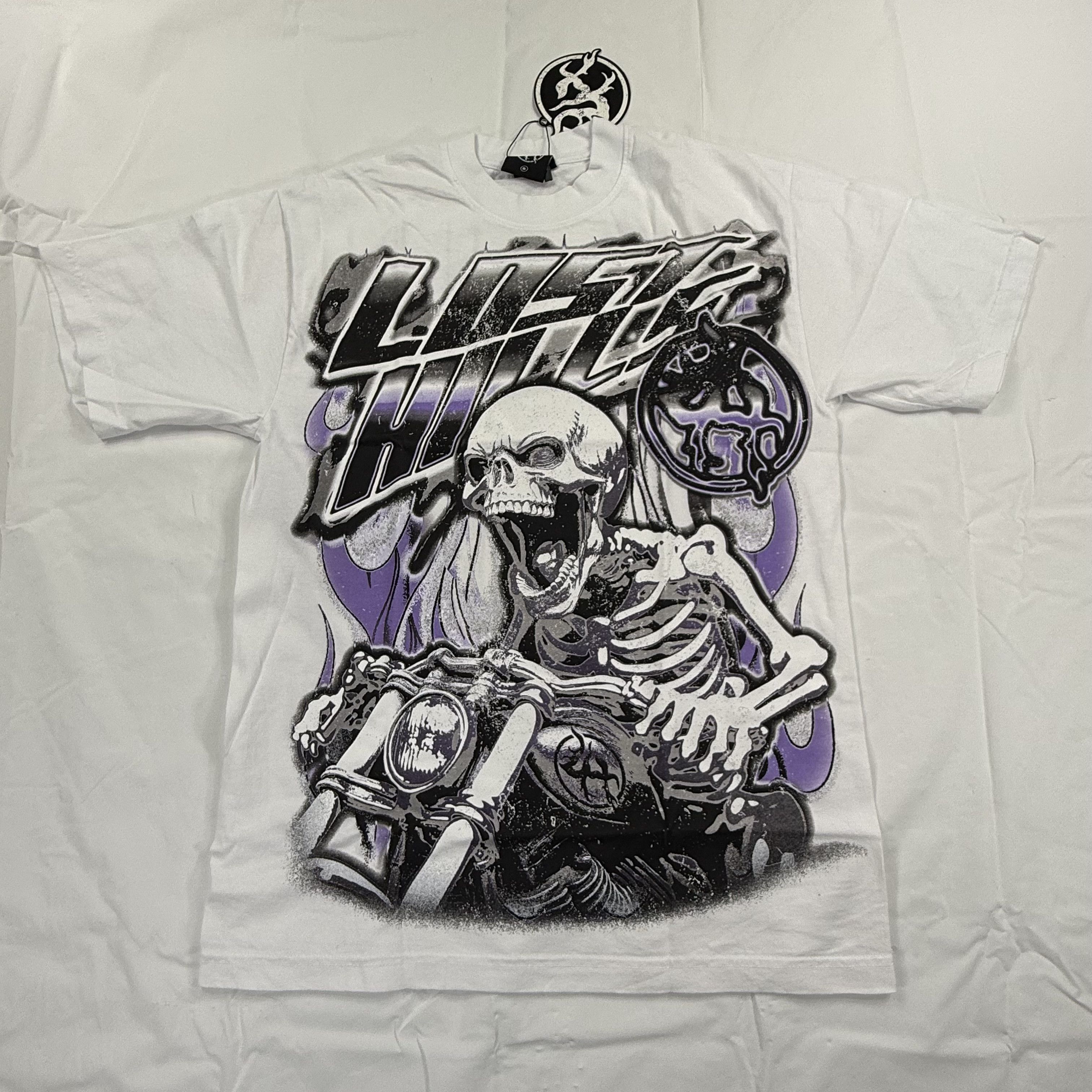 Lost hills Lost Hills Skeleton Motorcycle Graphic T-Shirt Mens Small Size US S / EU 44-46 / 1 - 1 Thumbnail
