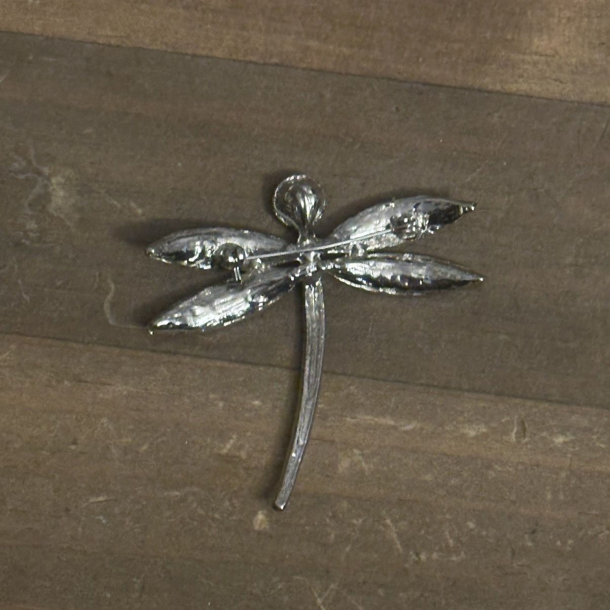 Vintage Vintage silver tone black rhinestone dragonfly brooch Size ONE SIZE - 4 Thumbnail