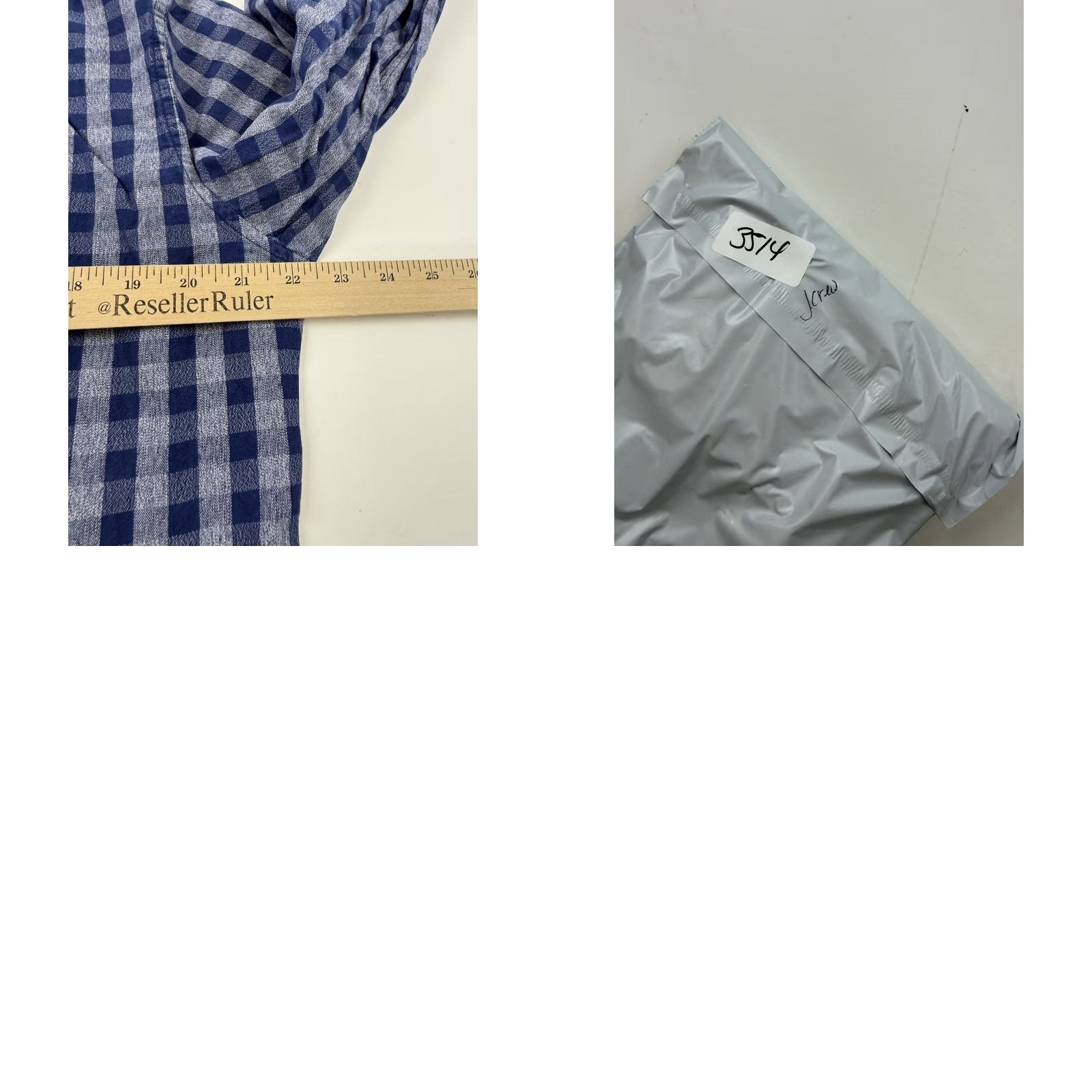 J.Crew J.Crew Shirt Mens Large Blue Check Jaspe Slim Fit Long Sleeve Button Down Casual Size US L / EU 52-54 / 3 - 8 Thumbnail