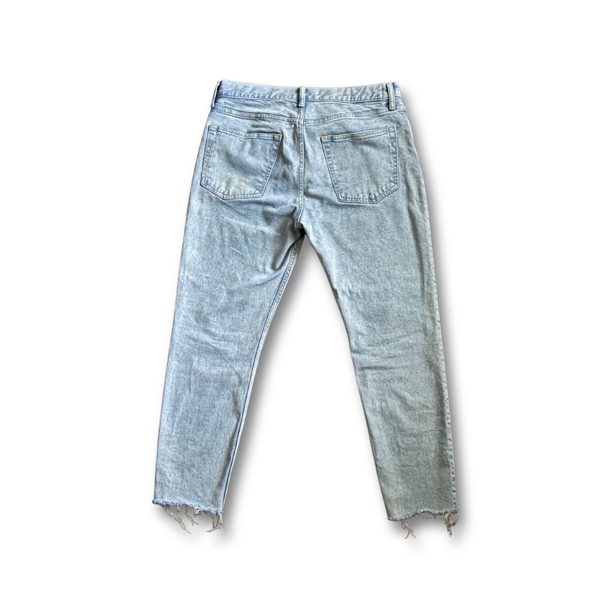 H&M Slim Fit Cropped 33X32 H & M Mens Denim Light Wash Jeans Size US 33 - 8 Thumbnail