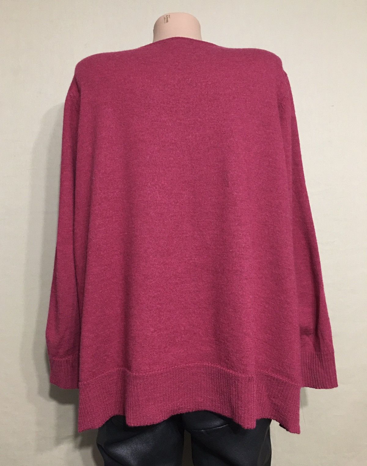 Designer OSKA Virgin Wool Burgundy Knit Sweater Size 4 Size L / US 10 / IT 46 - 4 Thumbnail