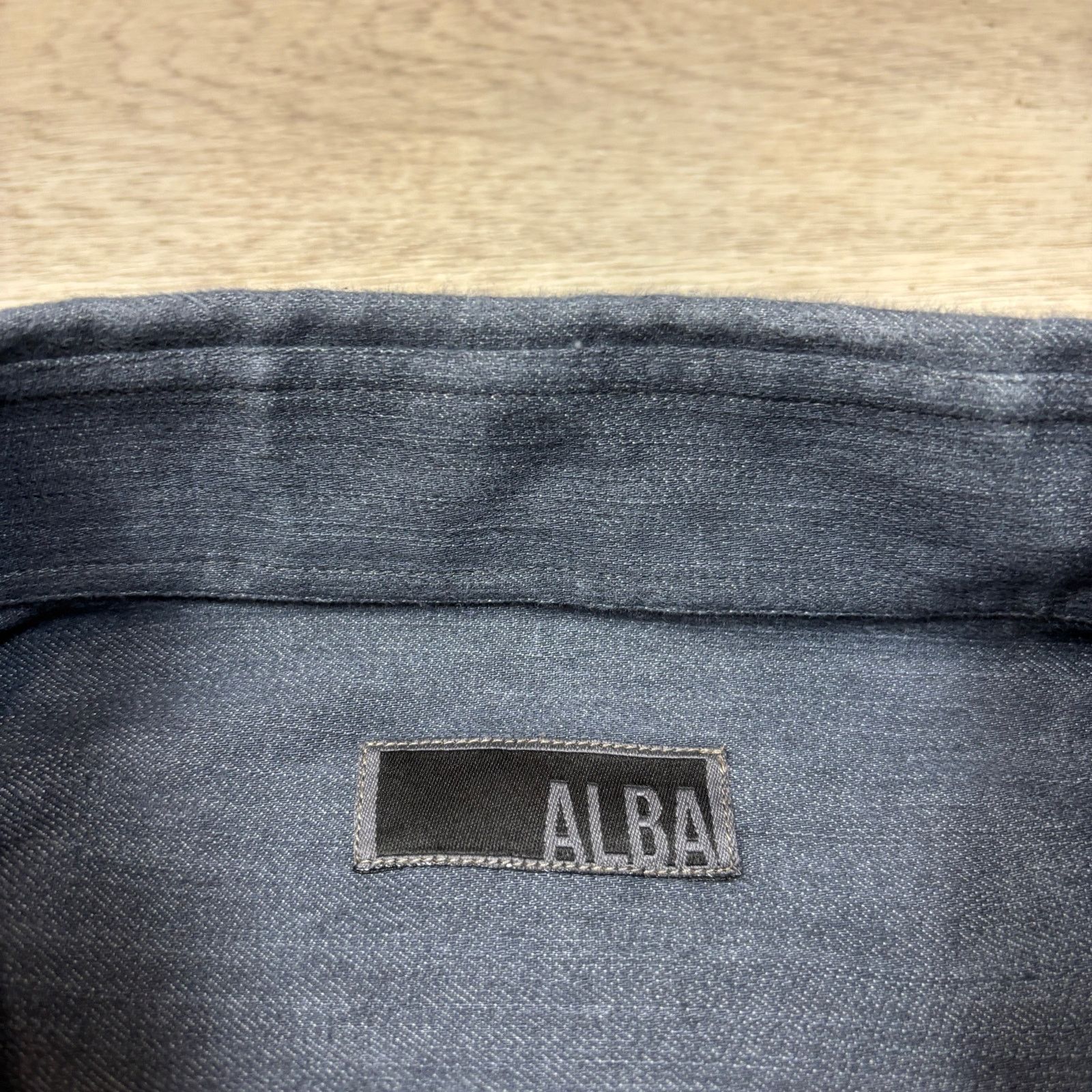 ALBA ALBA Bespoke Denim Stretch Button Up Shirt Men's 3XL Size US XXL / EU 58 / 5 - 4 Thumbnail