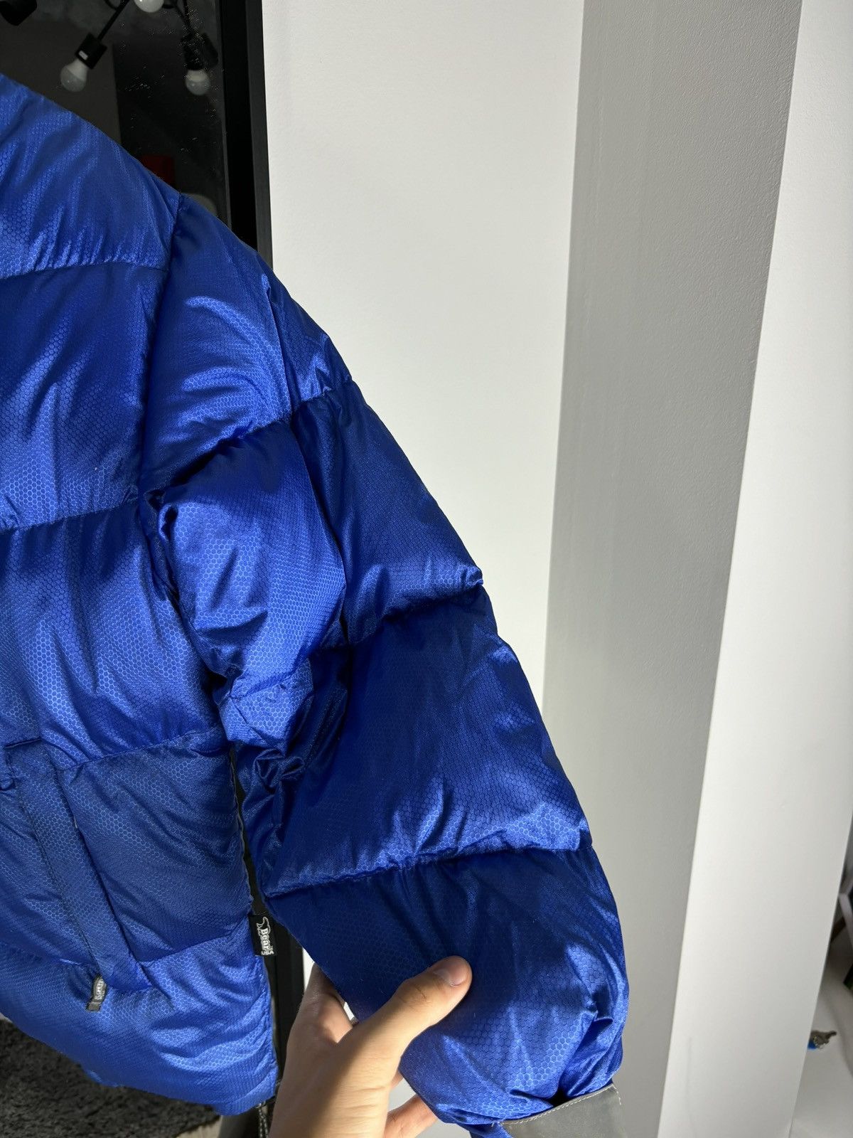 Japanese Brand × Vintage Vintage Bear Usa Blue Outdoor Down Puffer Jacket Size US M / EU 48-50 / 2 - 7 Thumbnail