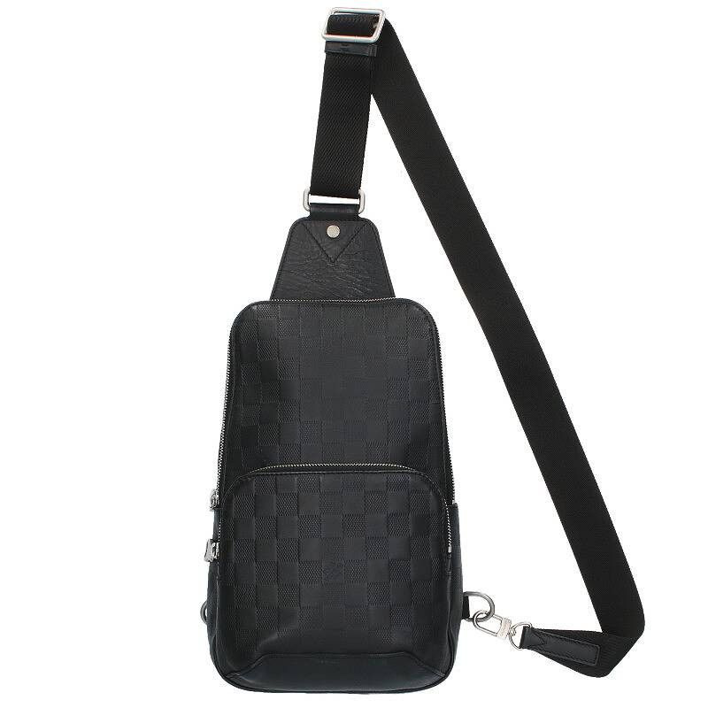 Louis Vuitton Avenue Sling Bag Damier Infini Shoulder Bag Black