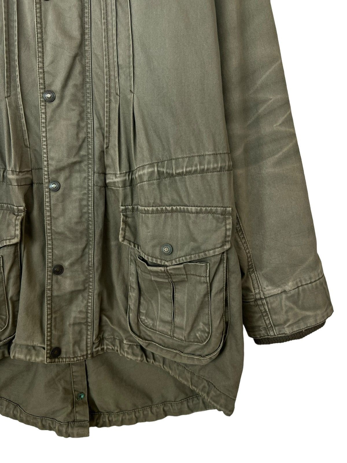 Japanese Brand No Name Japanese Multipocket Green Fur Parkas Size US M / EU 48-50 / 2 - 7 Thumbnail