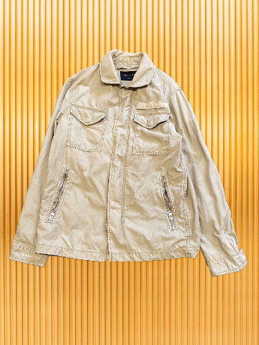 Allsaints Vintage Allsaints Beige Multi Pocket Jacket Size US S / EU 44-46 / 1 - 1 Thumbnail