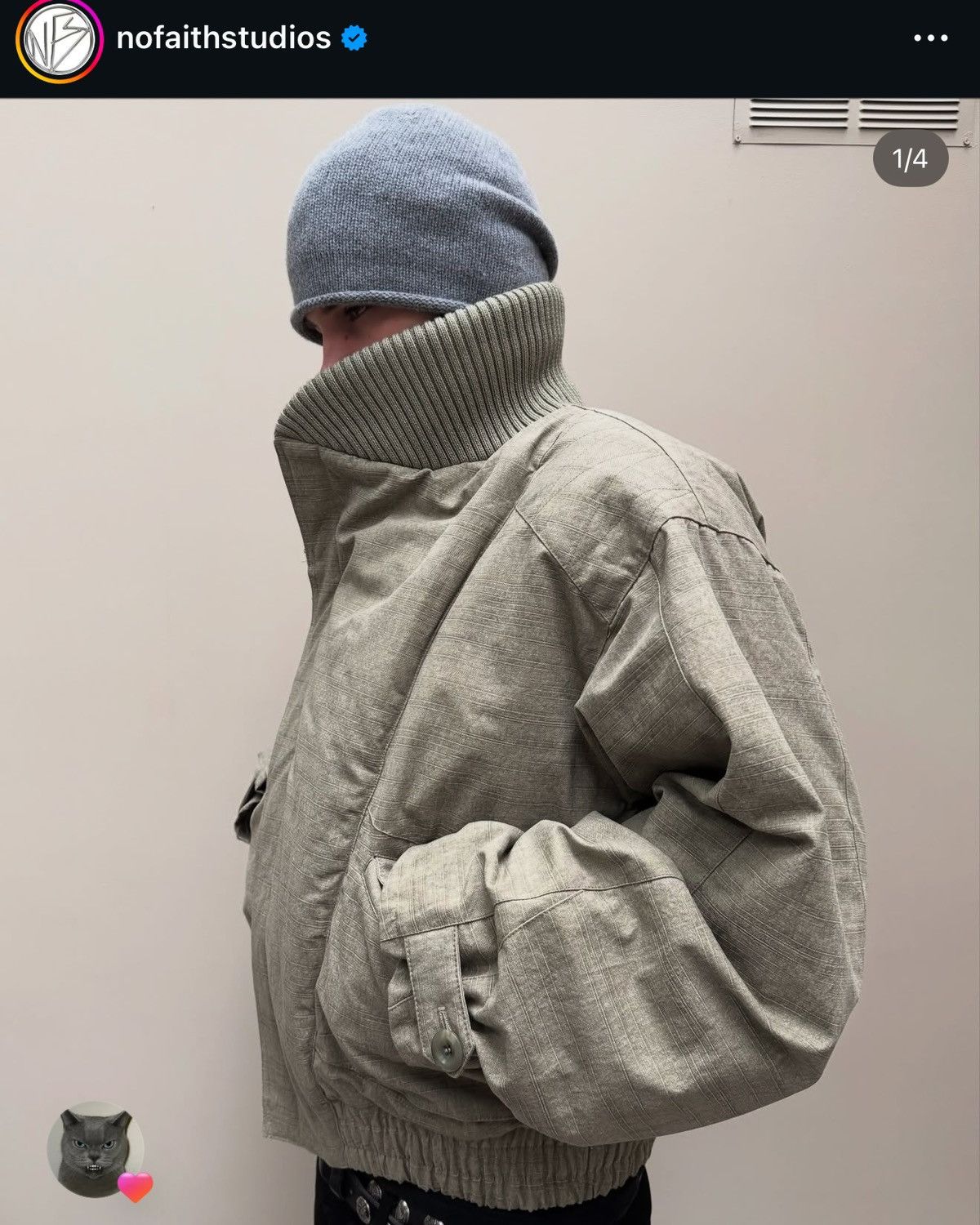 No Faith Studios No Faith Studios Japanese flight padded bomber jacket Size US L / EU 52-54 / 3 - 6 Thumbnail