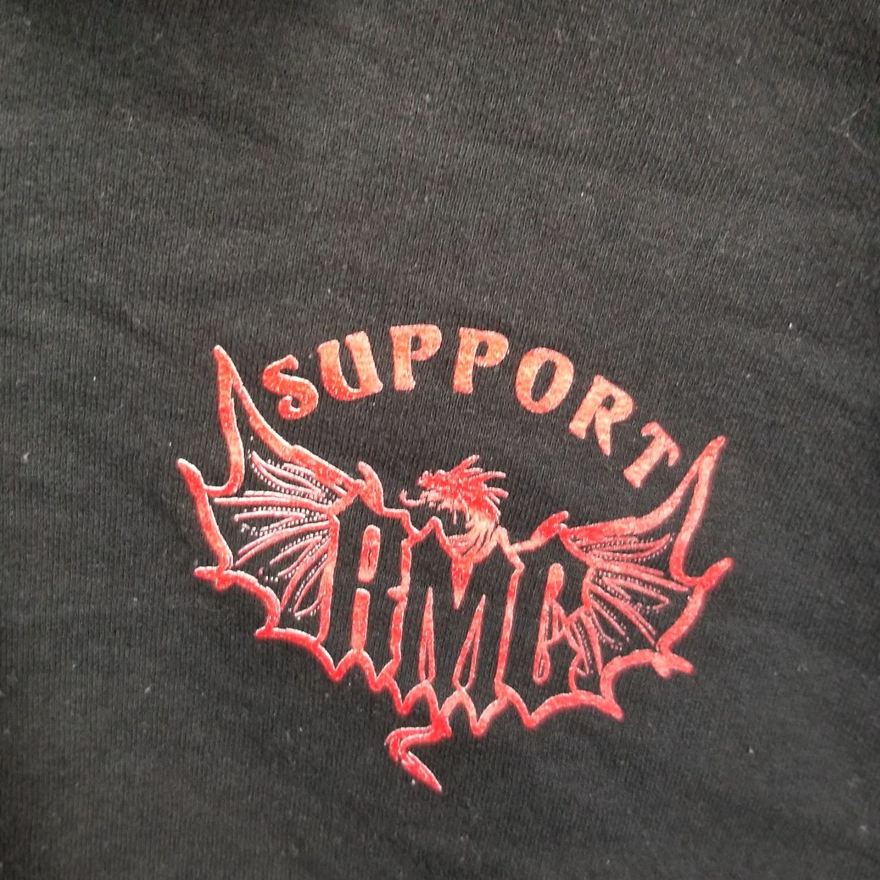 Vintage VINTAGE USMC X JGSDF Dragon Hoodie Men Large Black Pullover, Anime Marine Gear, 90s-2000s Style Mens Size US L / EU 52-54 / 3 - 4 Thumbnail