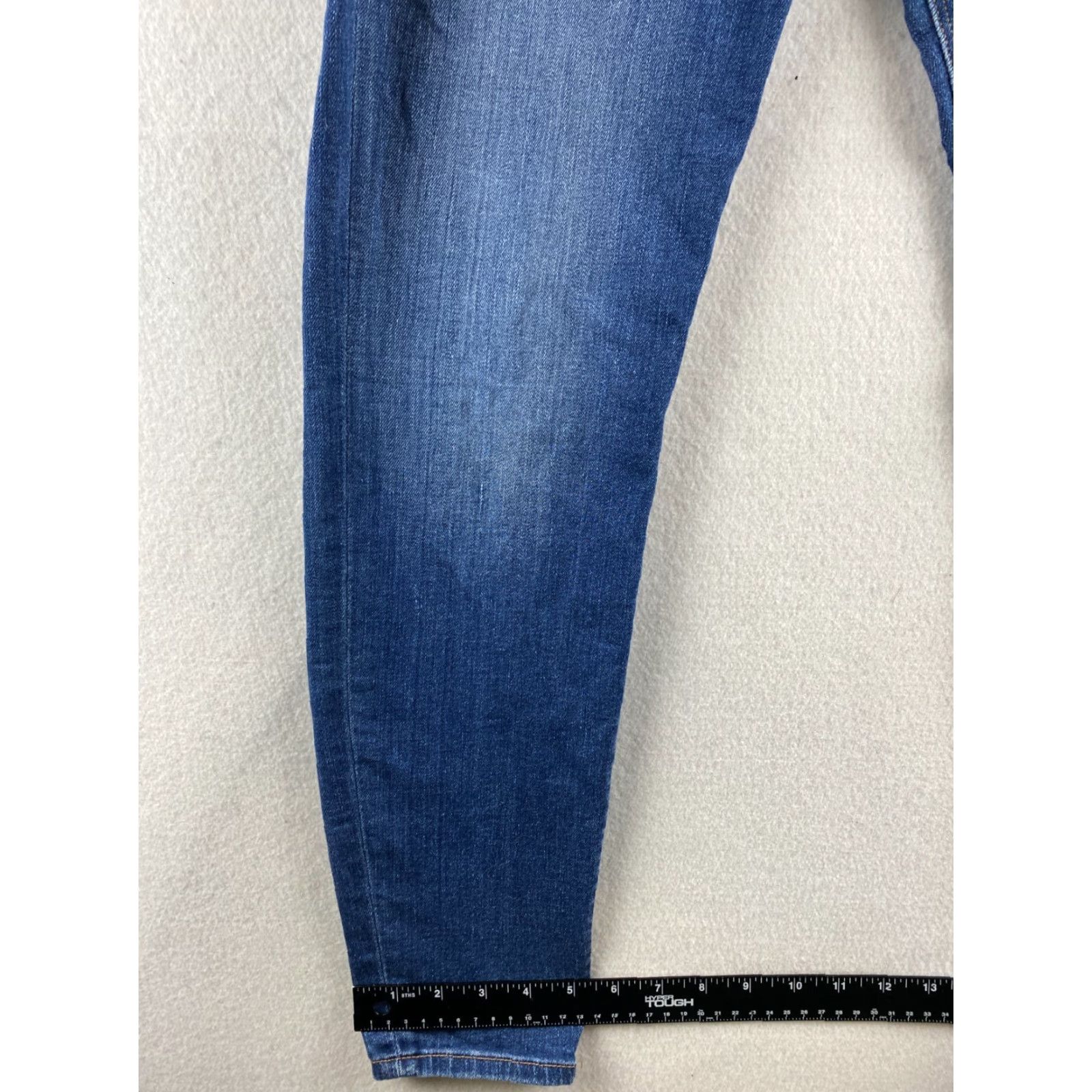 Hudson Hudson Jeans Womens 29 Ankle Tapered Stretch Distressed Denim Dark Wash 29x27 Jeans Mens? Size 29" - 7 Thumbnail
