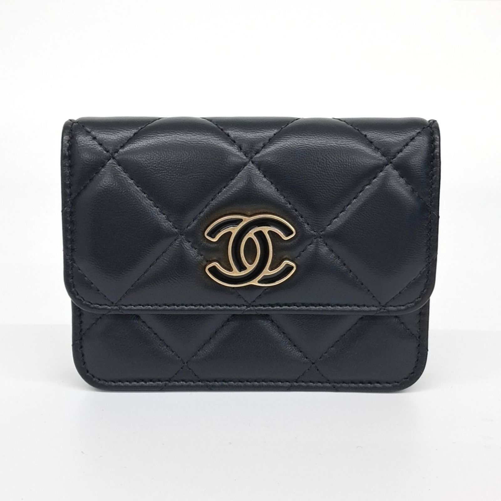 Chanel Lambskin Chain Mini Belt Bag (10008026) in Black, Women's
