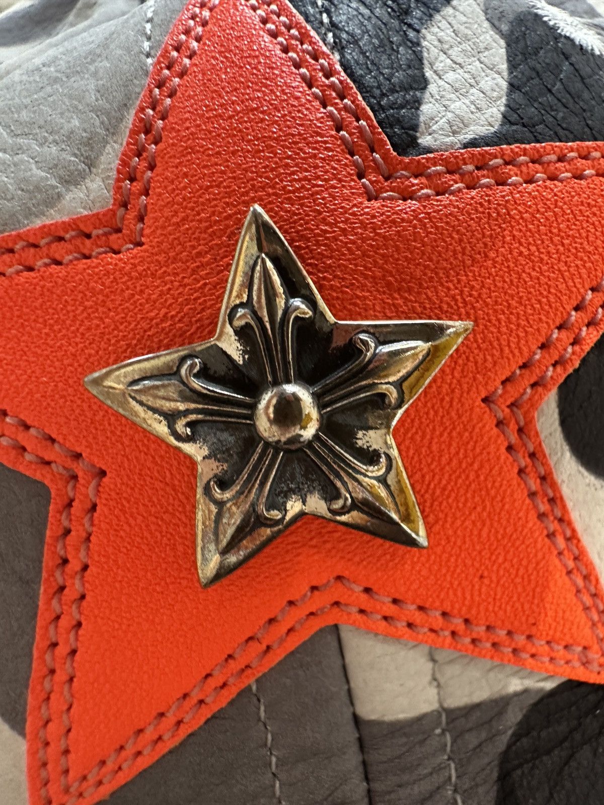 Chrome Hearts Camo Leather Star Patch Hat Size ONE SIZE - 8 Thumbnail