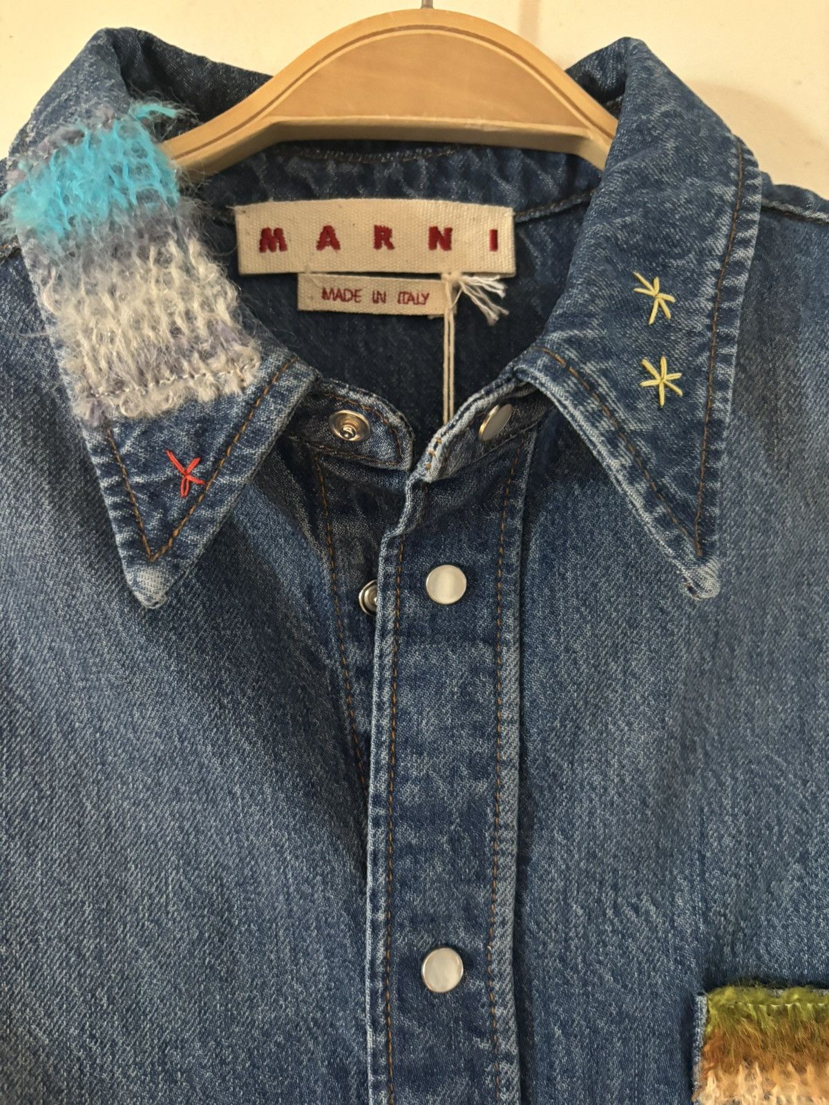 Marni Marni Denim Shirt with pearlized buttons Size US S / EU 44-46 / 1 - 4 Thumbnail