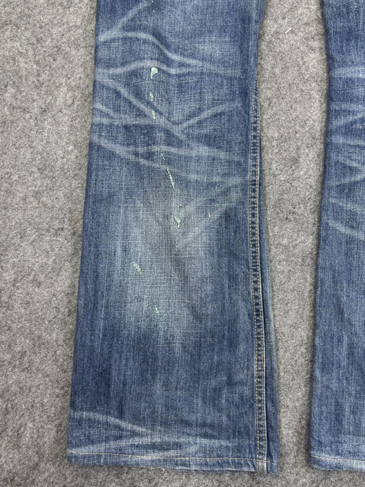 Japanese Brand 💥Flare💥Wild Life Painter Distressed Denim K37 Size US 32 / EU 48 - 14 Thumbnail