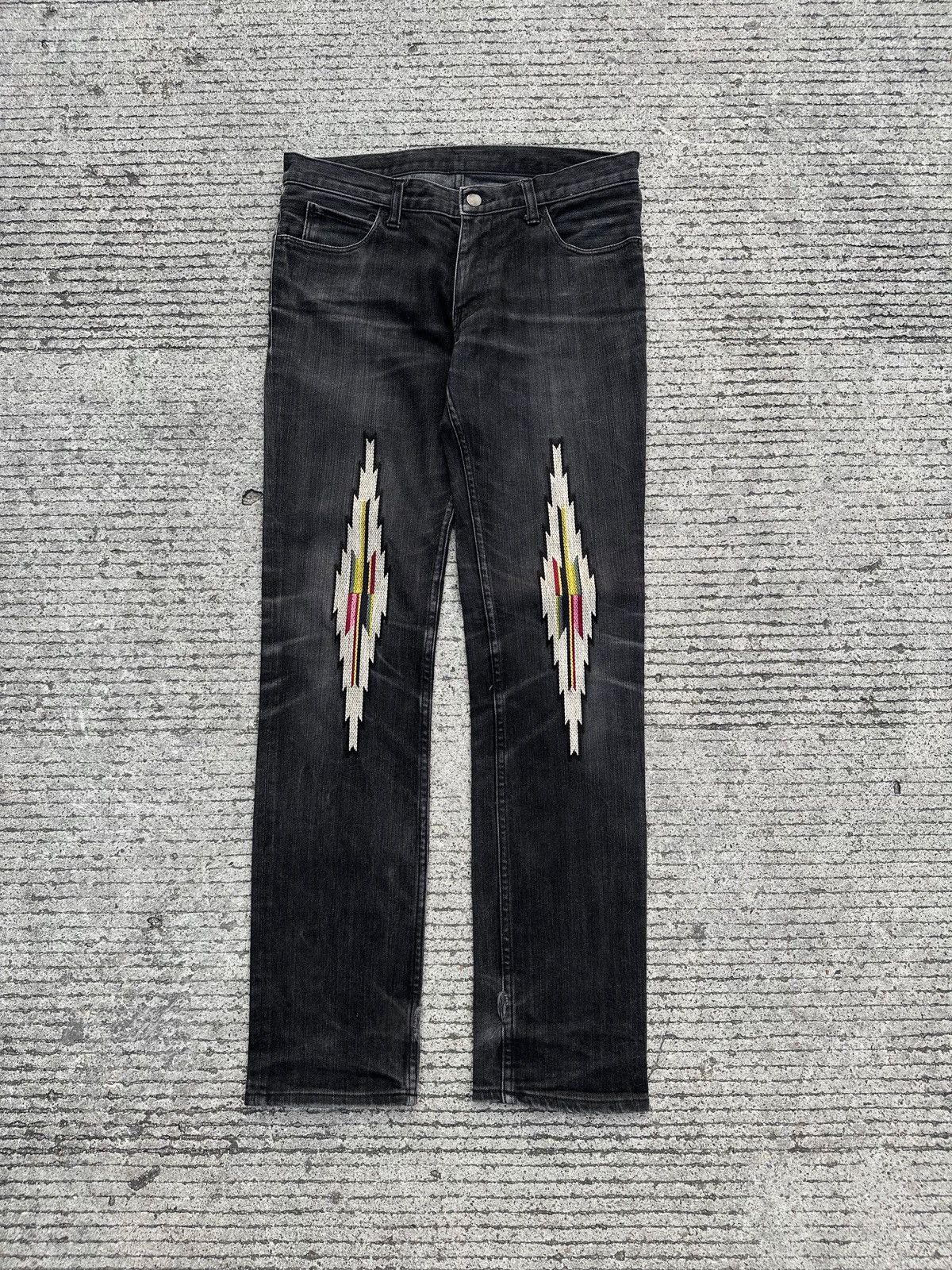 image of Number N Ine x Takahiromiyashita The Soloist Number (N)Ine Aw05 Runway Ortega Black Denim (Size 32)