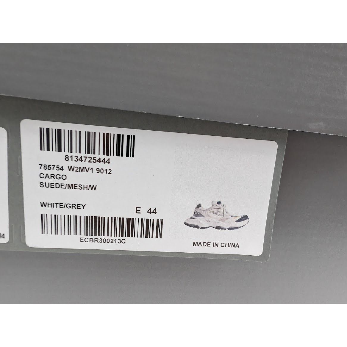Balenciaga o1rshd1 Q:2 / Suede Mesh Cargo Sneakers in White/Grey Size US 11 / EU 44 - 23 Thumbnail