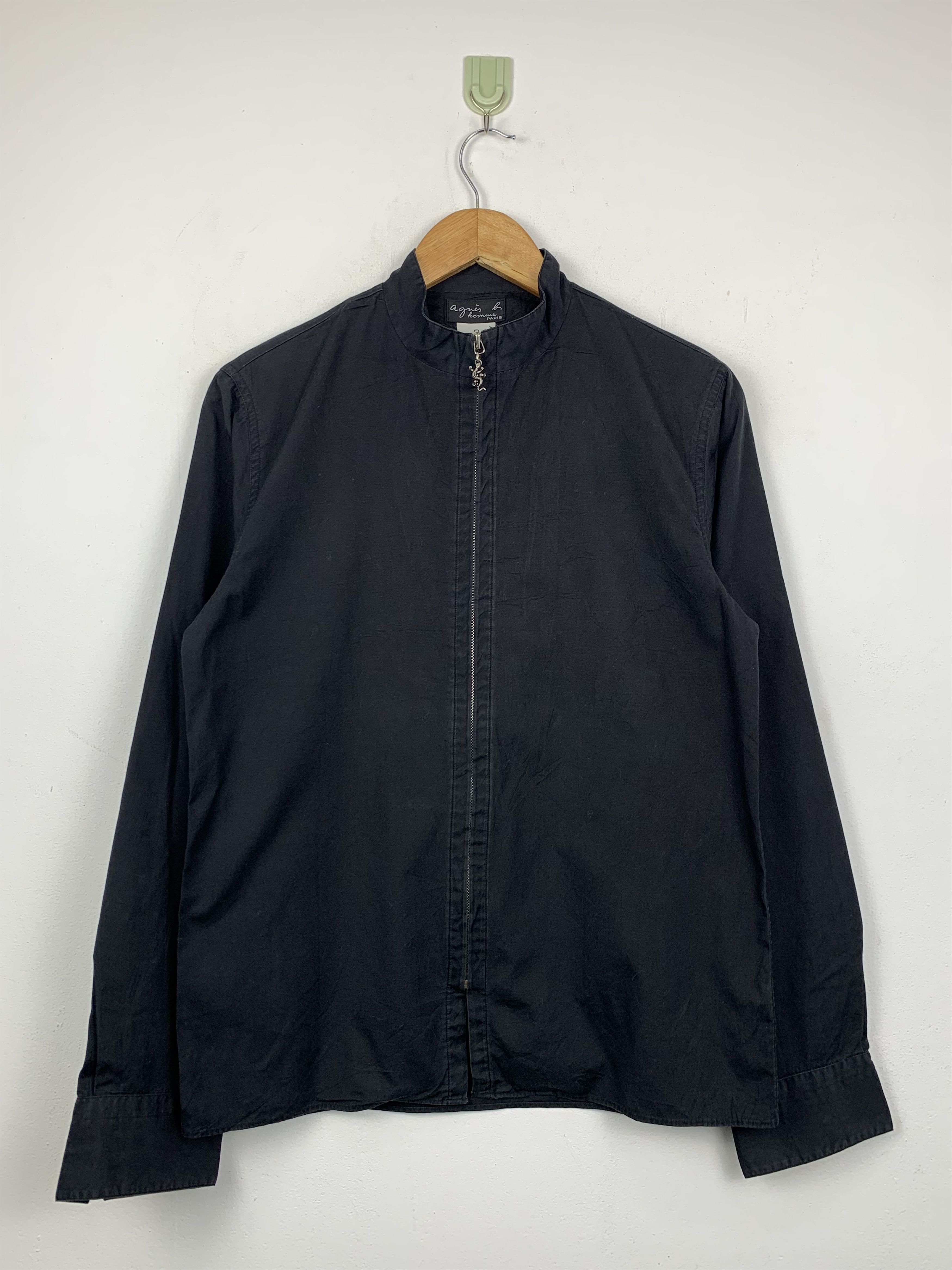 agnes b. Vintage Agnes B. Zipper Denim Jacket J1424 Size US M / EU 48-50 / 2 - 1 Thumbnail