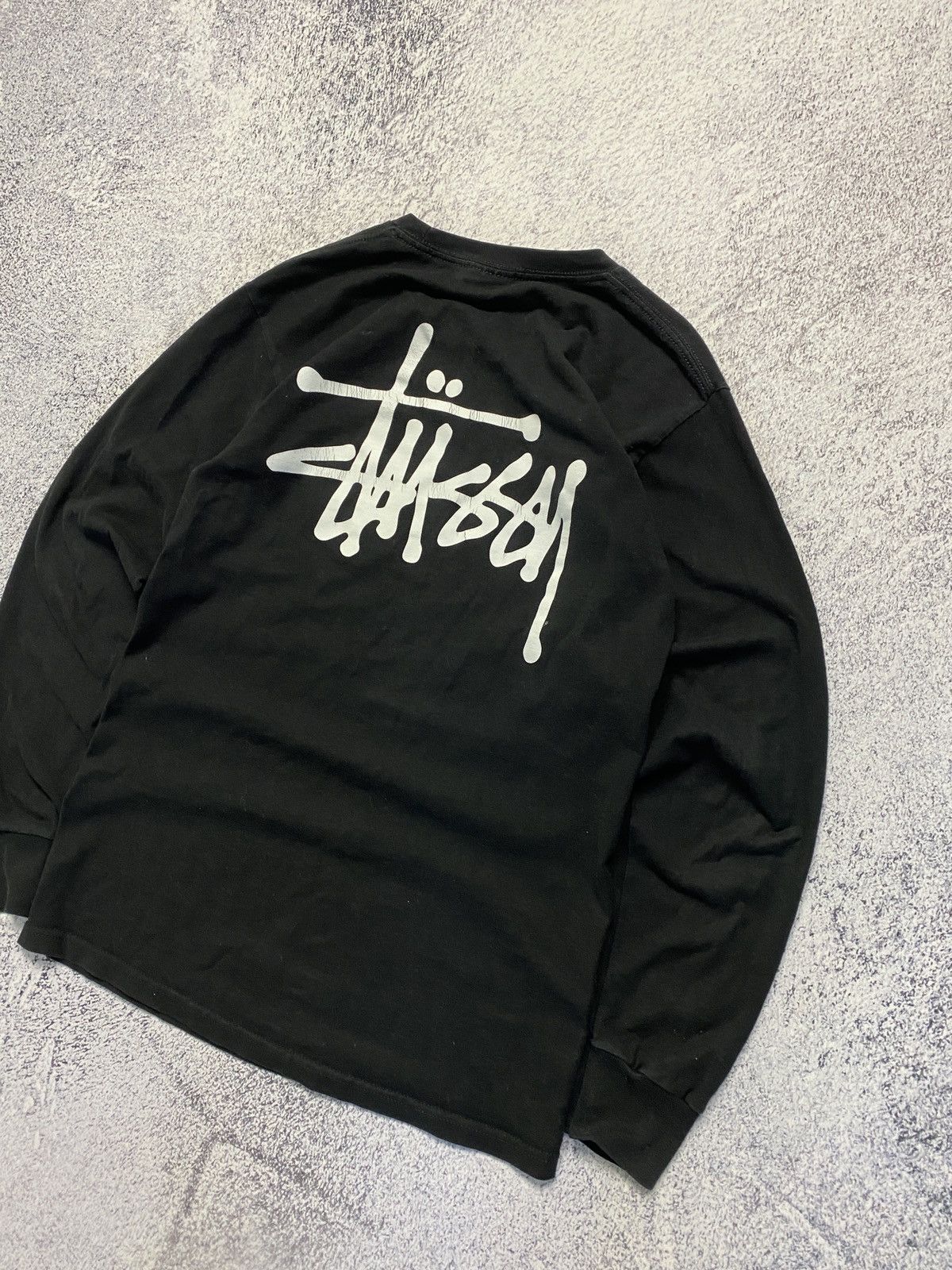 Stussy Stussy Black Classic Logo Longsleeve T-shirt Y2K Size US S / EU 44-46 / 1 - 2 Thumbnail