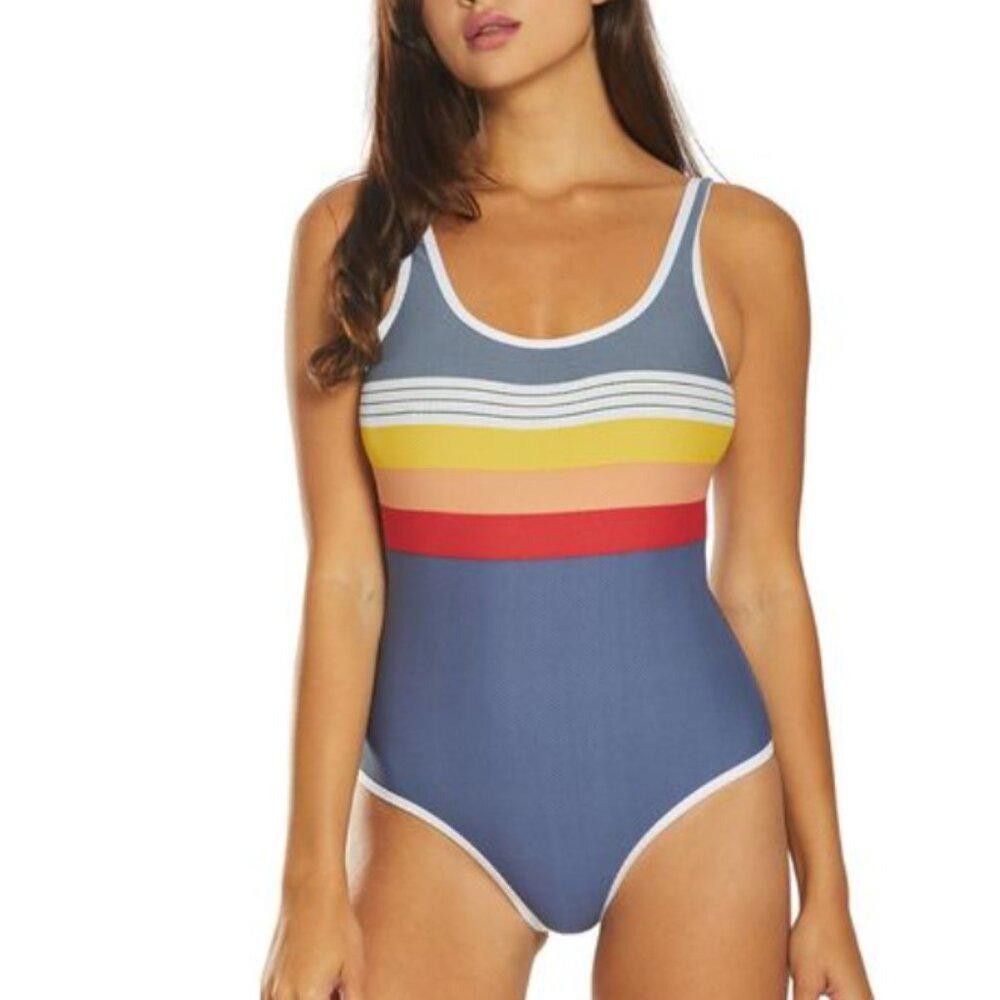 Rip Curl NWT Rip Curl Beach Street One Piece Swimsuit Large Blue Size ONE SIZE - 3 Thumbnail
