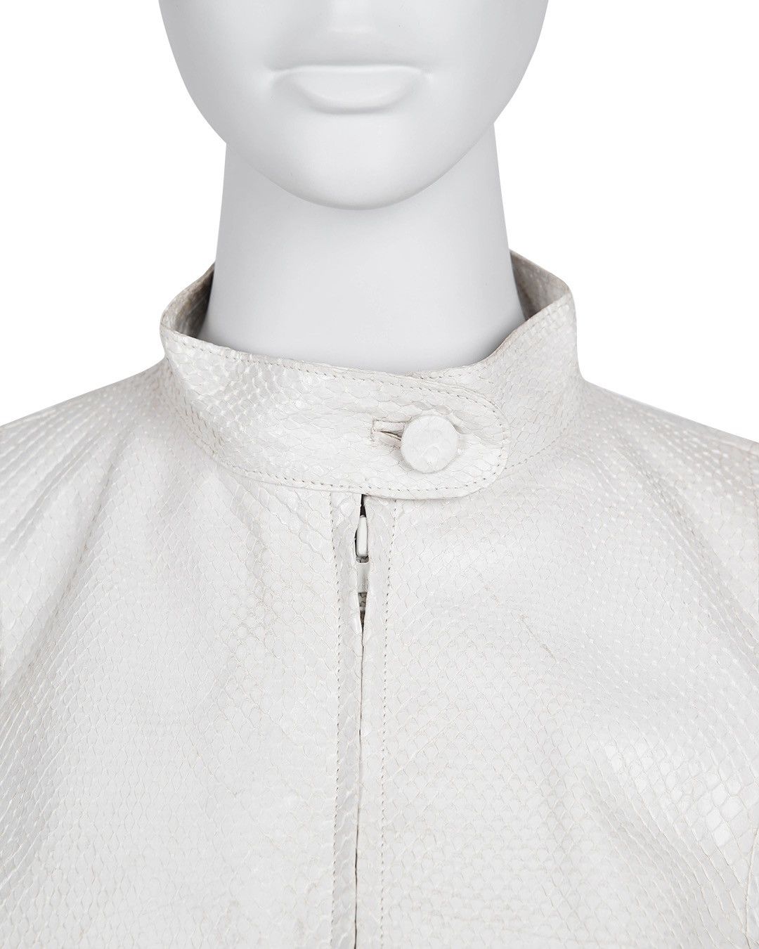 Marni Marni White Leather Cropped Jacket Size M / US 6-8 / IT 42-44 - 2 Thumbnail