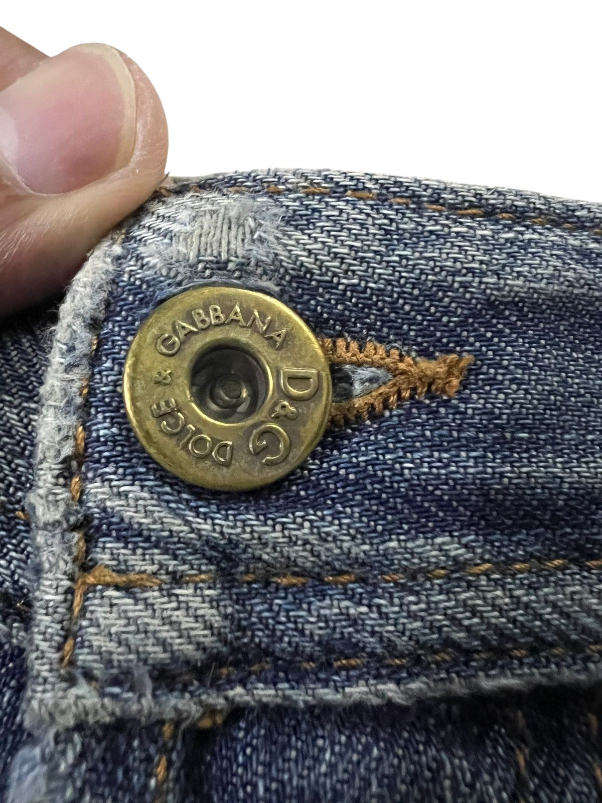 2000s Dolce & Gabbana Distressed vintage Mud Wash Denim