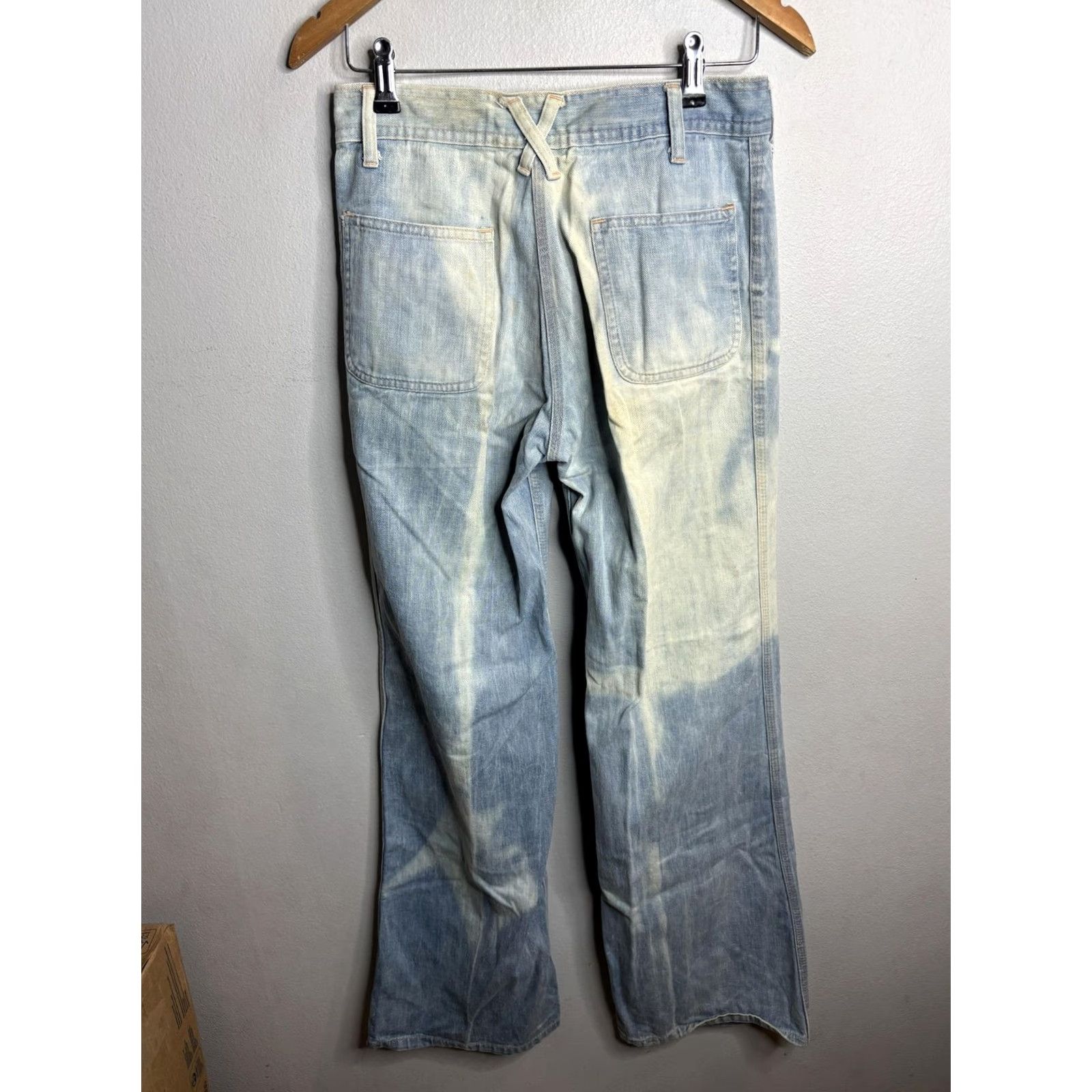 Faded Glory VTG 80's Faded Glory Jeans Womens 9 Light Wash Bootcut Flare Low Rise Denim Blue Cotton Blend Pockets 31 In Inseam Mens Womens Boys Girls Size 30" / US 8 / IT 44 - 4 Thumbnail