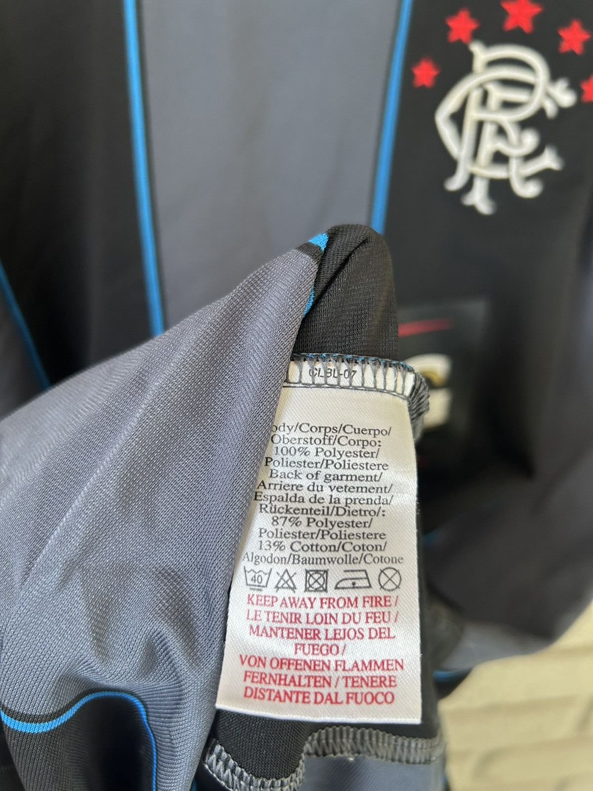 Umbro Vintage Umbro Glasgow Rangers Nacho Novo 2007 Jersey Size US L / EU 52-54 / 3 - 13 Thumbnail