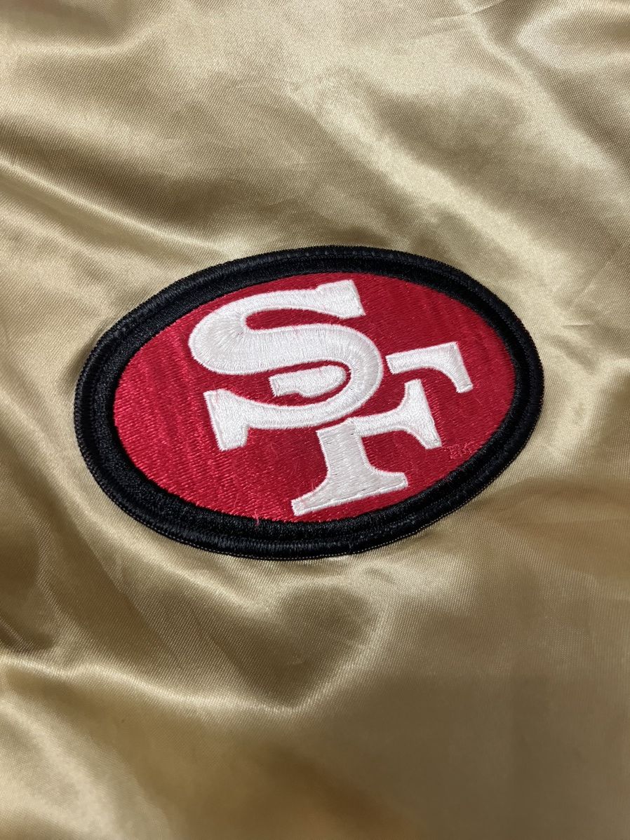 Chalk Line × NFL San Francisco 49ers Vintage 80s Varsity Jacket Size US XL / EU 56 / 4 - 3 Thumbnail