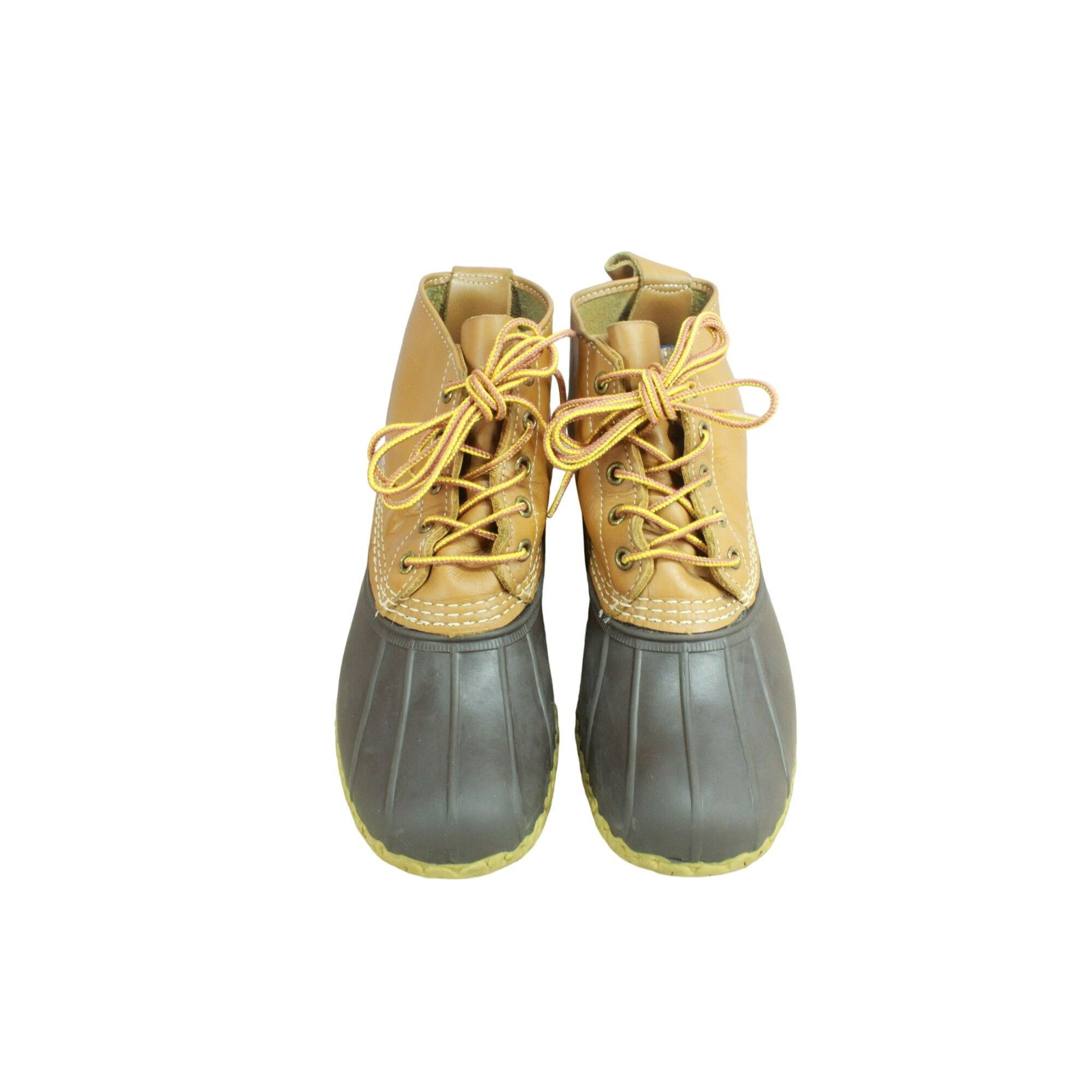 L.L. Bean LL Bean Women's Leather Unlined Ankle Duck Boots Size 8 M Size US 8 / IT 38 - 5 Thumbnail