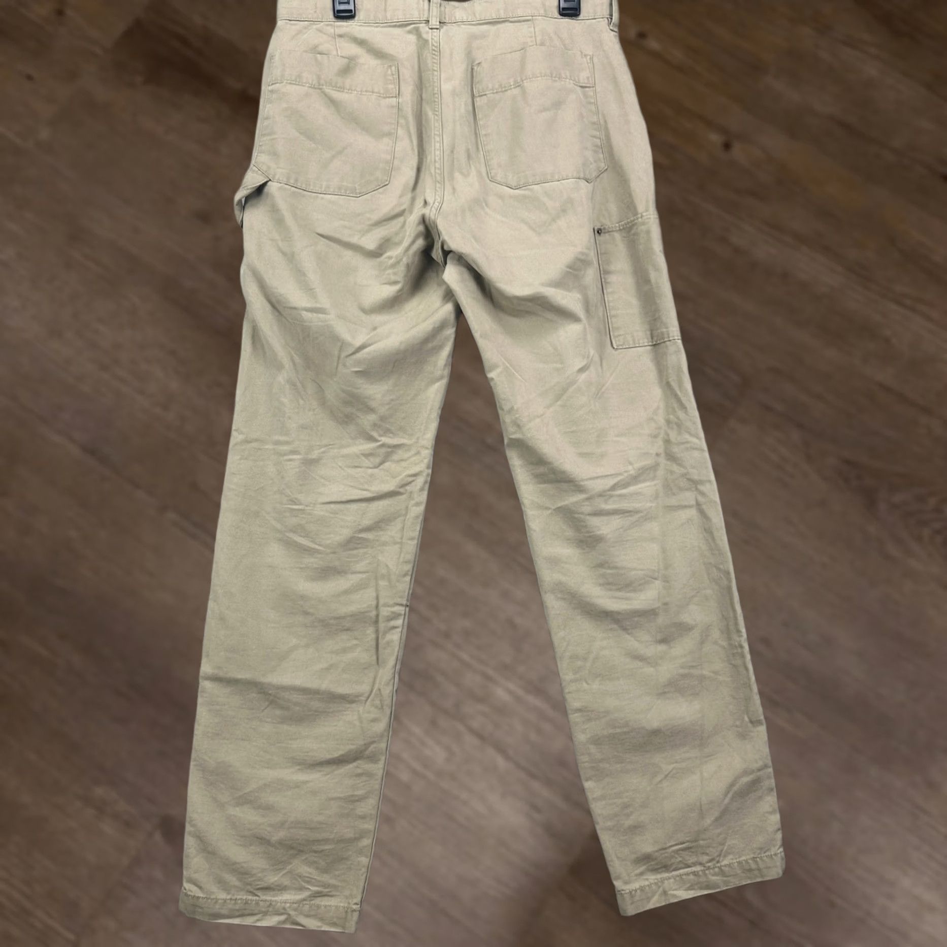 Gap GAP Mens Carpenter Pants 31X32 Tan Flat Front Workwear Straight Pockets Outdoor Pants Mens Size US 31 - 1 Thumbnail