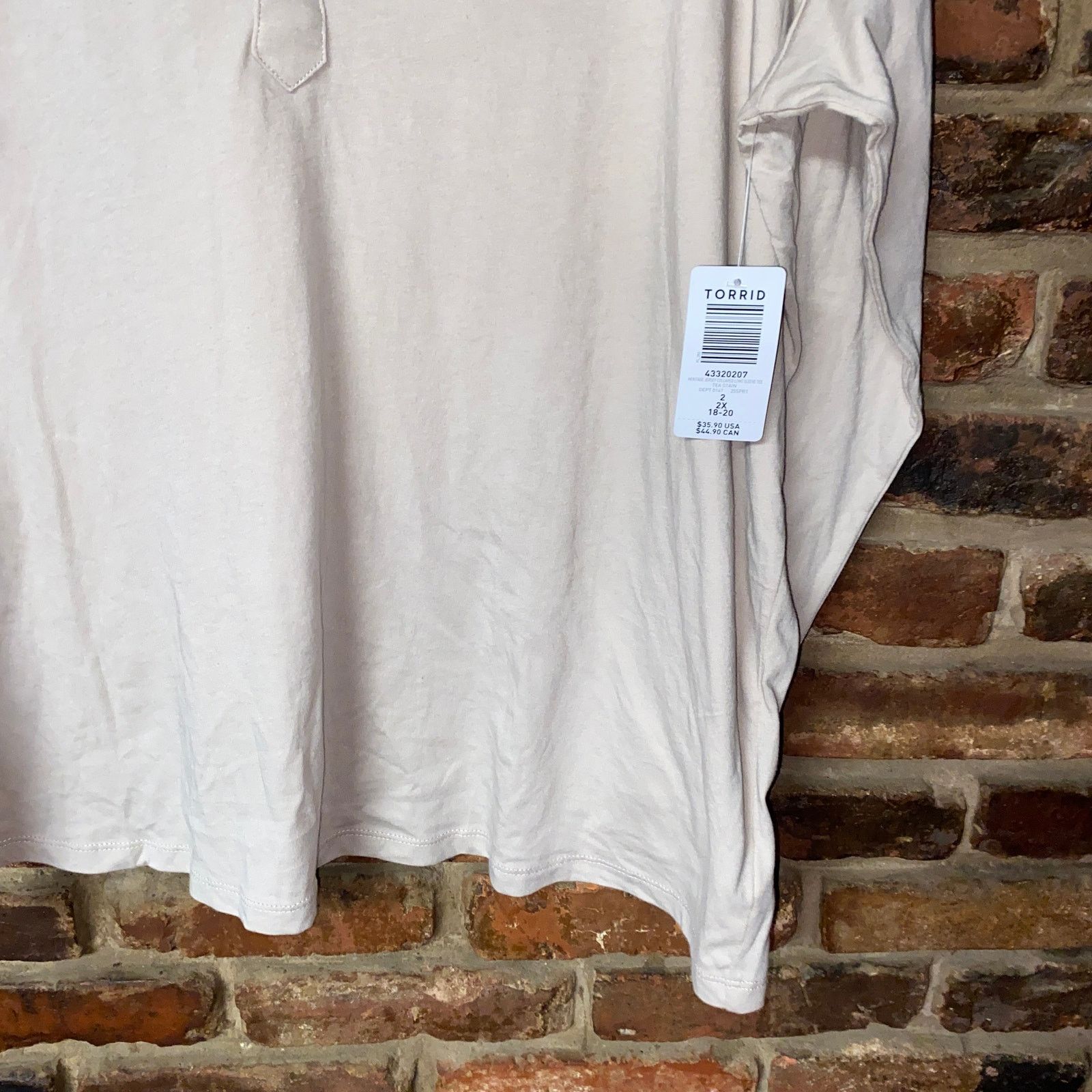 Torrid NWT Torrid Tea Stain Heritage Jersey Long Sleeve Tee 2 2X Size XXL / US 16-18 / IT 52-54 - 4 Thumbnail