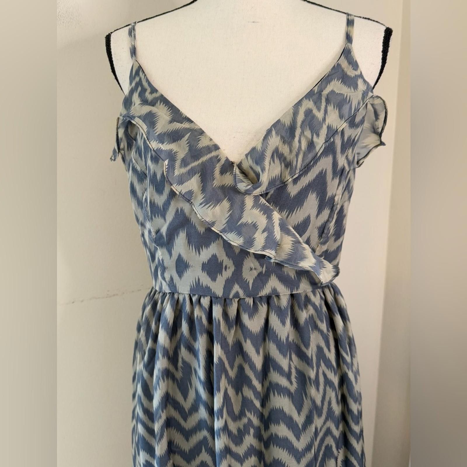 Other PIT by JC Collection maxi dress gray tan chevron pattern 4 Size S / US 4 / IT 40 - 2 Thumbnail