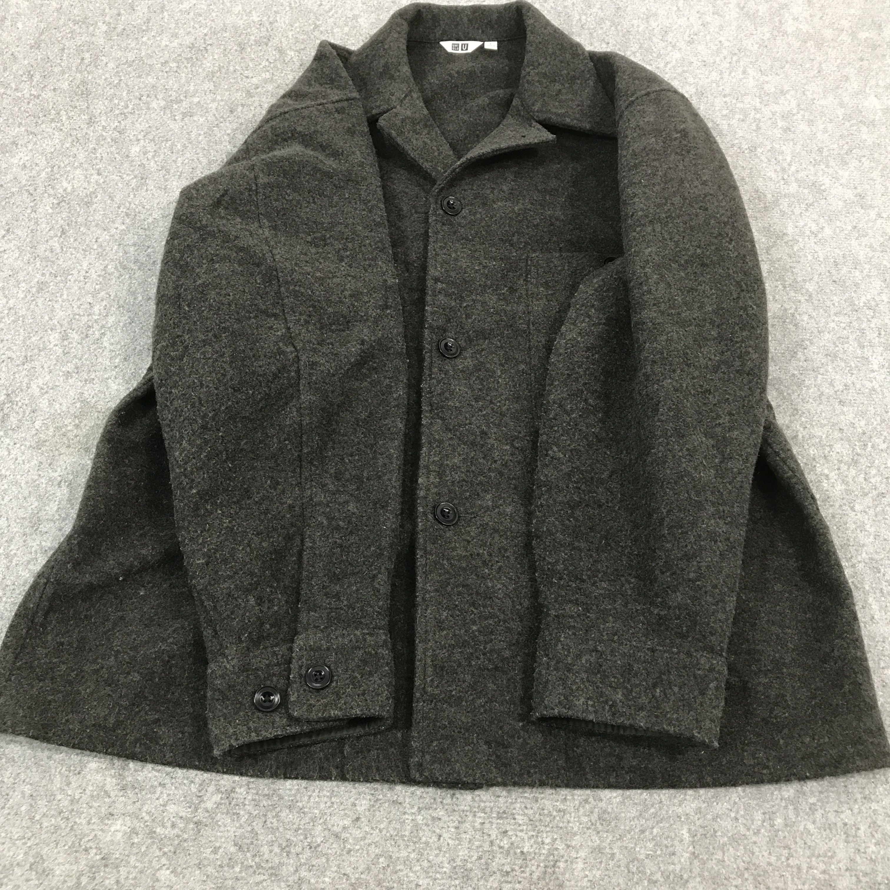 Christophe Lemaire × Uniqlo UNIQLO X LEMAIRE WOOL BUTTON JACKET Size US L / EU 52-54 / 3 - 8 Thumbnail