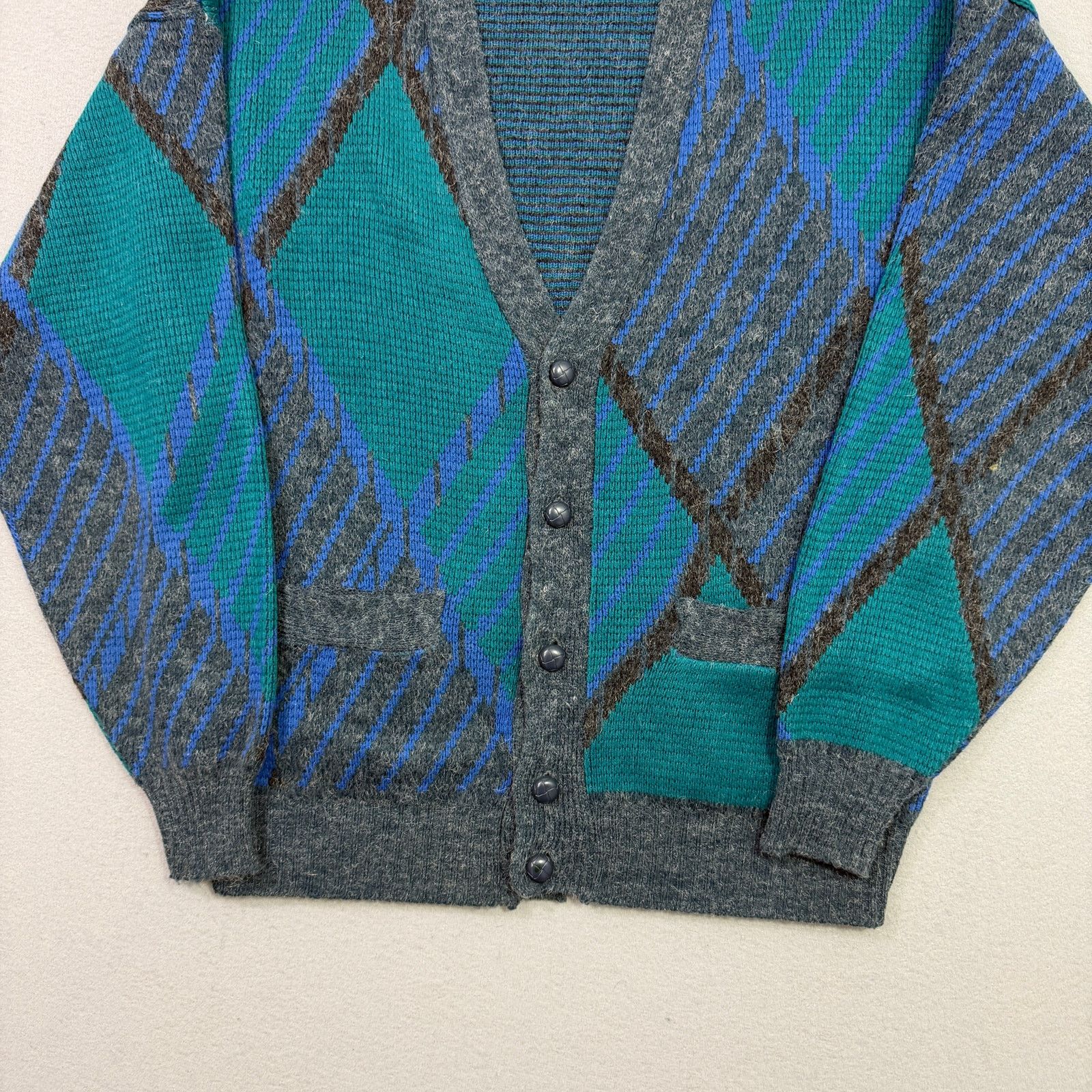 Vintage Vintage Chapel Hill Cardigan Sweater Men's XL Geometric Knit Size US XL / EU 56 / 4 - 2 Thumbnail