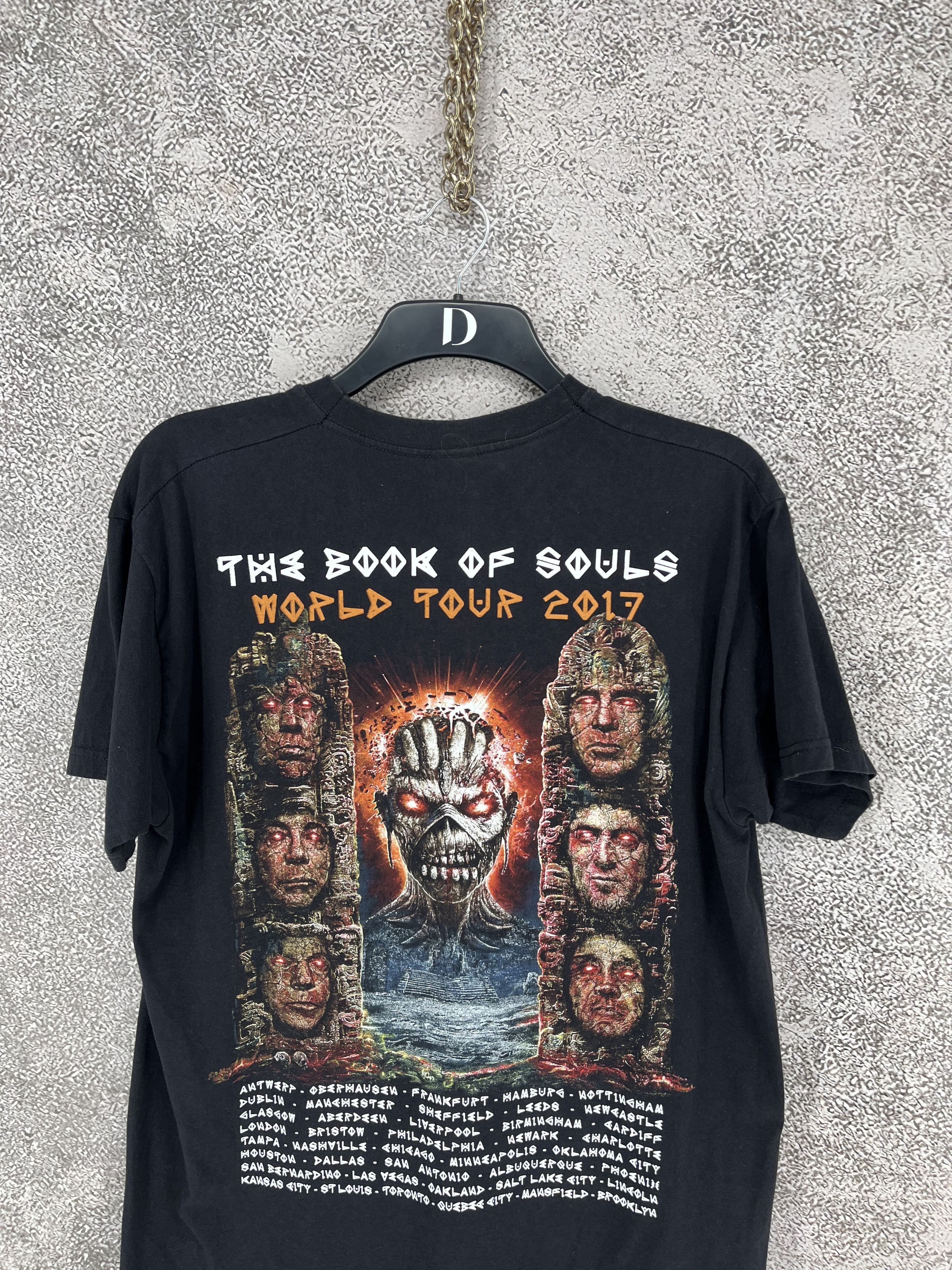 Iron Maiden Vintage Iron Maiden “the book of soul” rock band tee 2017 Size US XL / EU 56 / 4 - 9 Thumbnail