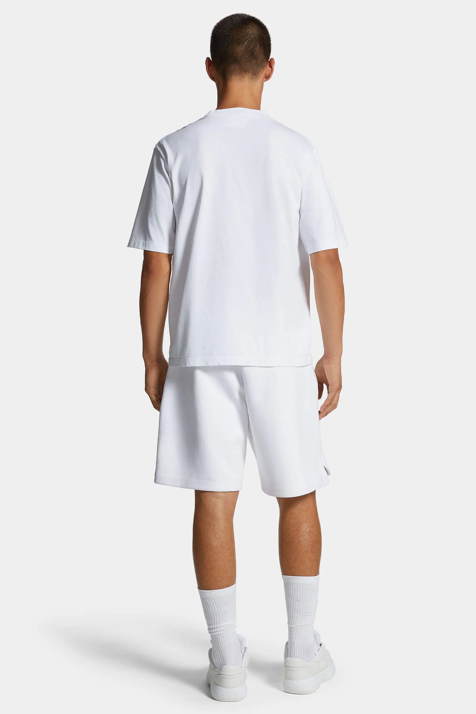 Dsquared2 o1mle0126 Icon New Generation Big Boxer Sweat Short in White Size US 30 / EU 46 - 4 Thumbnail