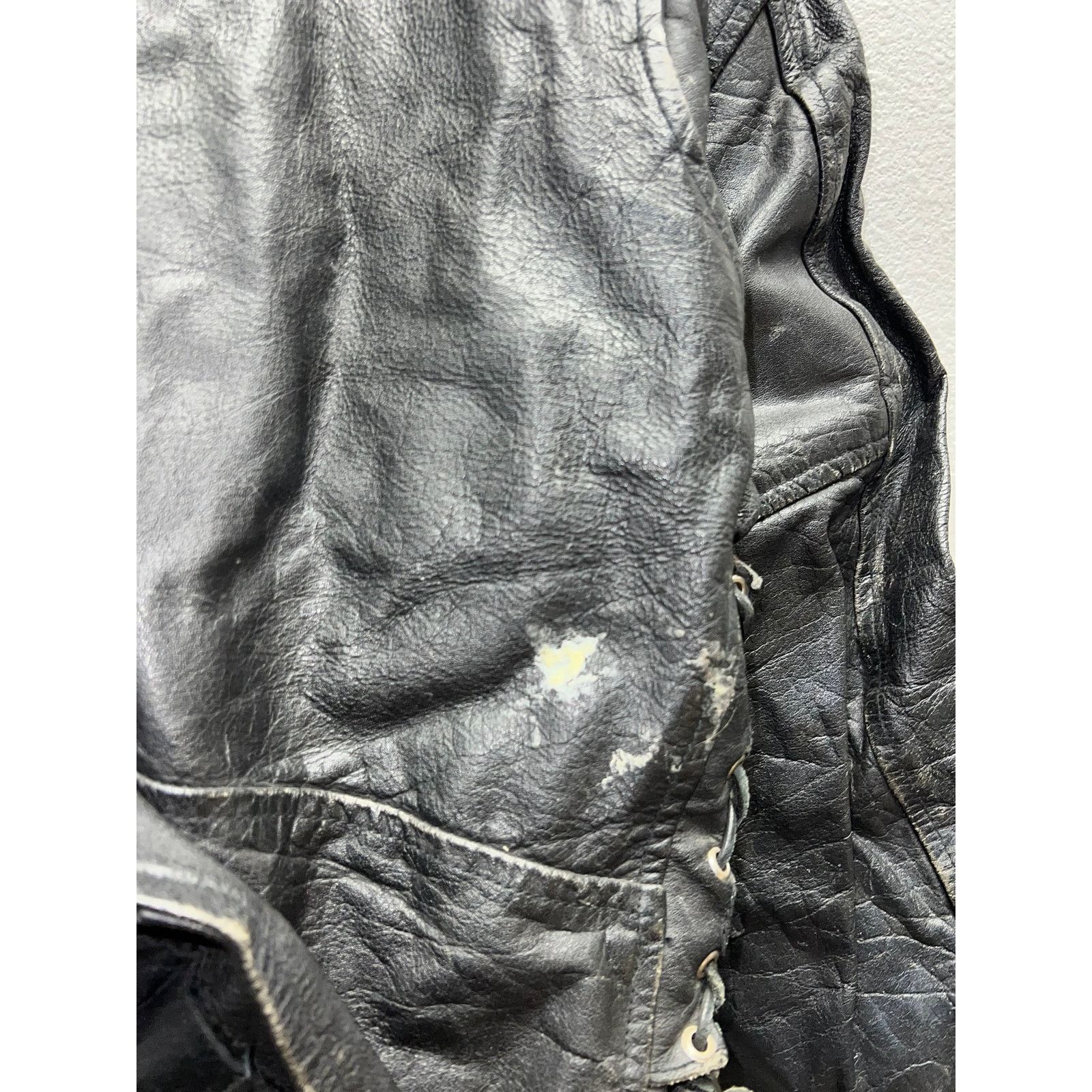 Vintage Vintage Storm Leathers Jacket Full Zip Leather Gear Large Size US L / EU 52-54 / 3 - 14 Thumbnail