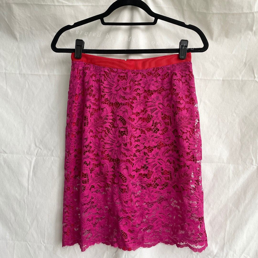 Sacai Sacai Luck Pink Lace Culottes Skirt Size 22" - 1 Thumbnail
