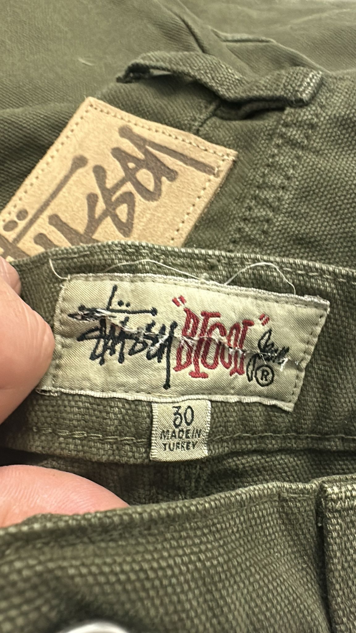 Stussy Stussy Big Ol Jean Size 30 Olive Drab Size US 30 / EU 46 - 7 Thumbnail
